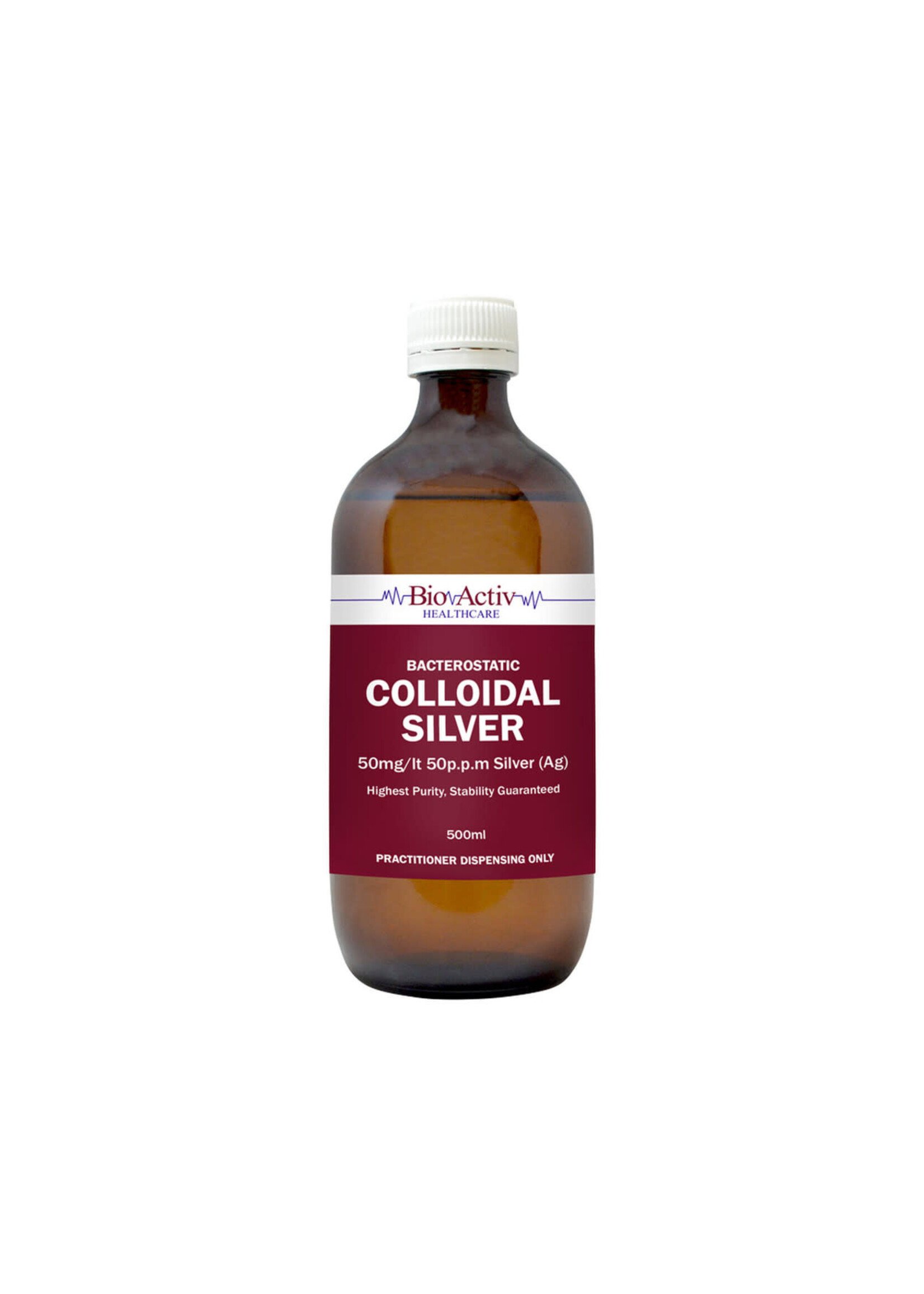 Bio Activ BioActiv Colloidal Silver 50p.p.m. Silver 500ml