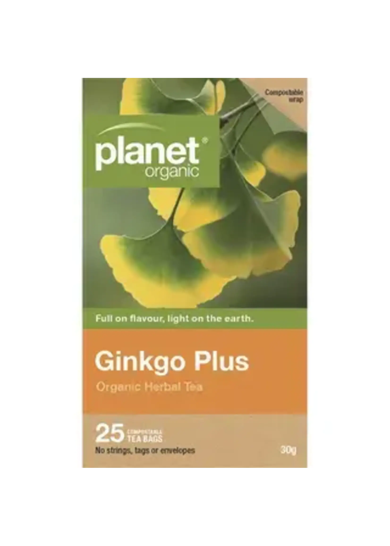 Planet Organic Planet Organic Herbal Tea Bags 25 Ginkgo Plus