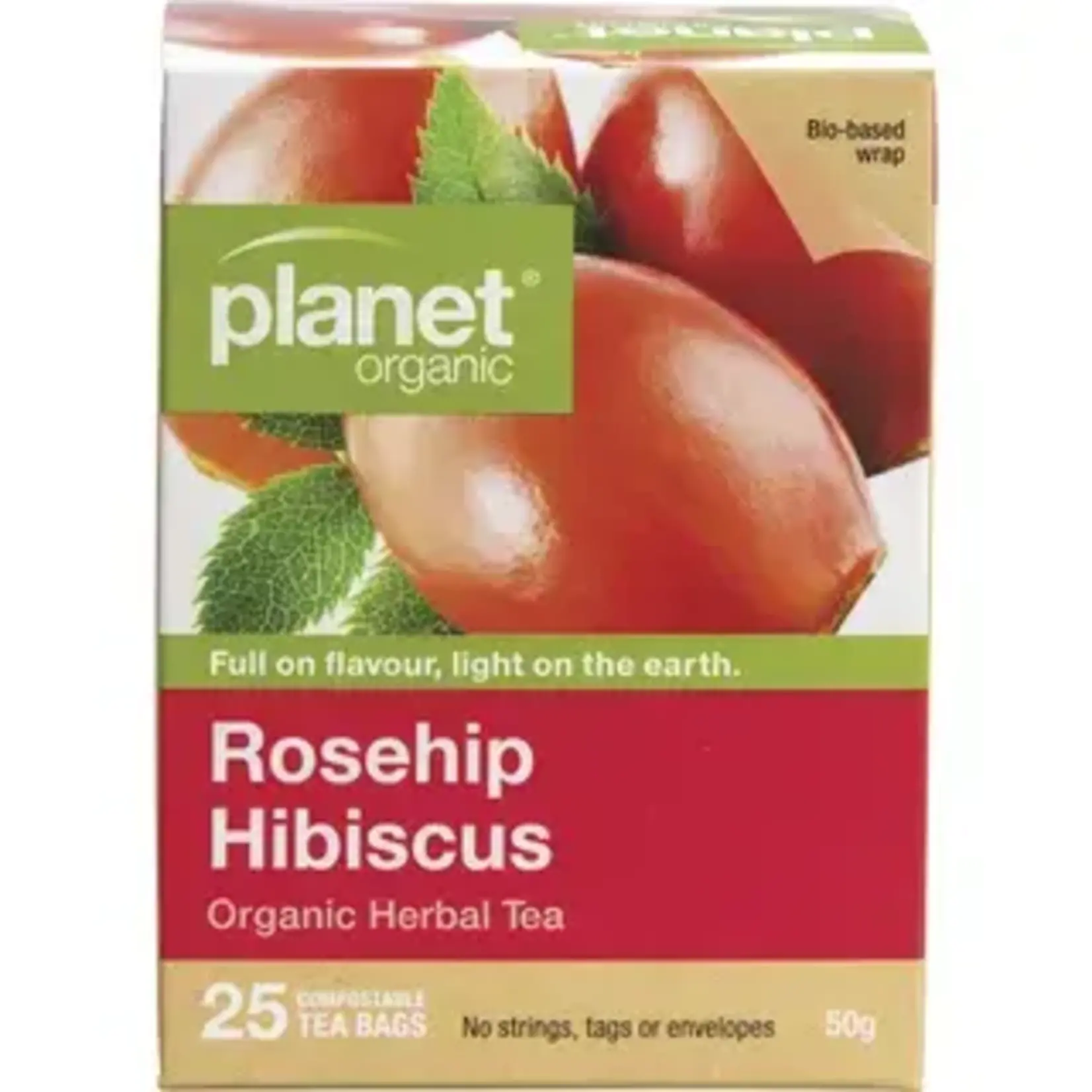 Planet Organic Planet Organic Herbal Tea Bags 25 Rosehip and Hibiscus
