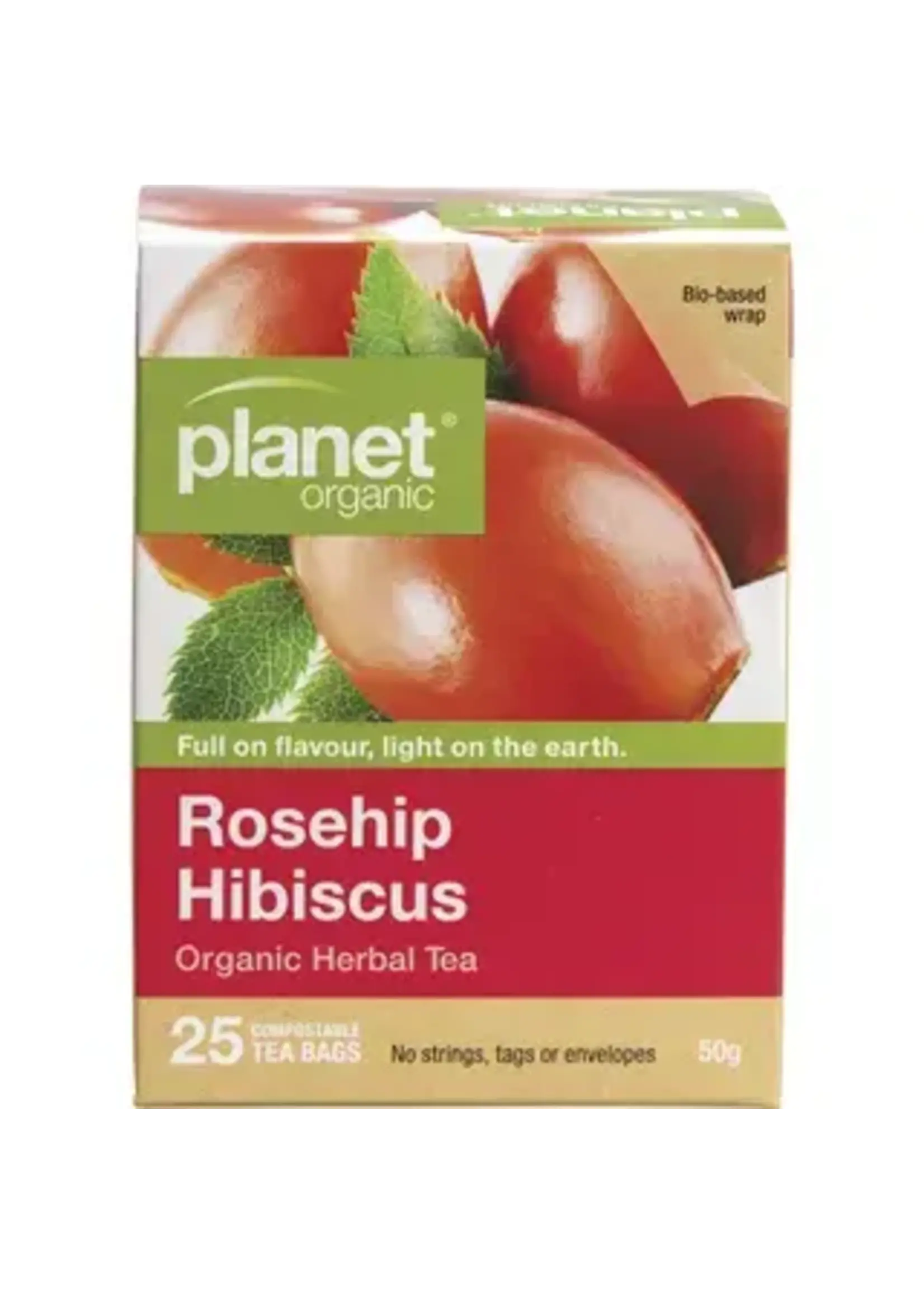 Planet Organic Planet Organic Herbal Tea Bags 25 Rosehip and Hibiscus