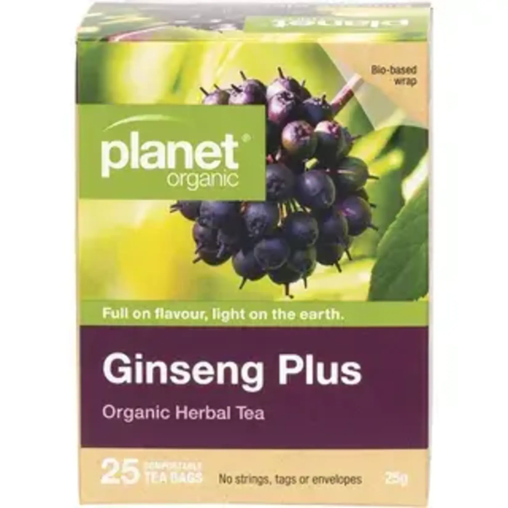 Planet Organic Planet Organic Herbal Tea Bags 25 Ginseng Plus