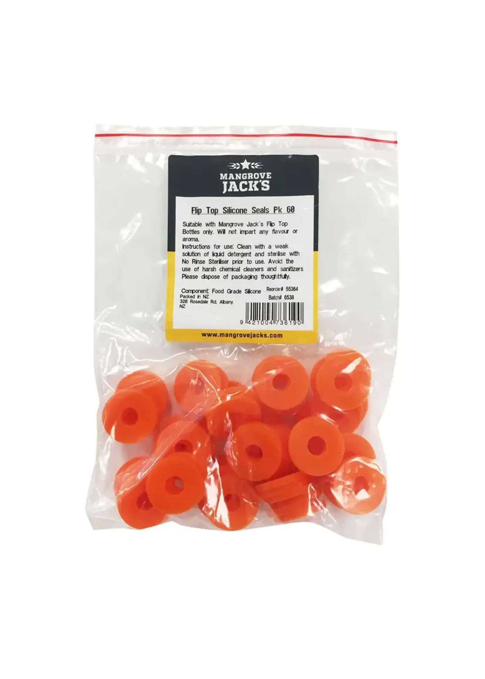 Mangrove Jack's Mangrove Jacks Flip Top Bottles, Silicon Seals x 60