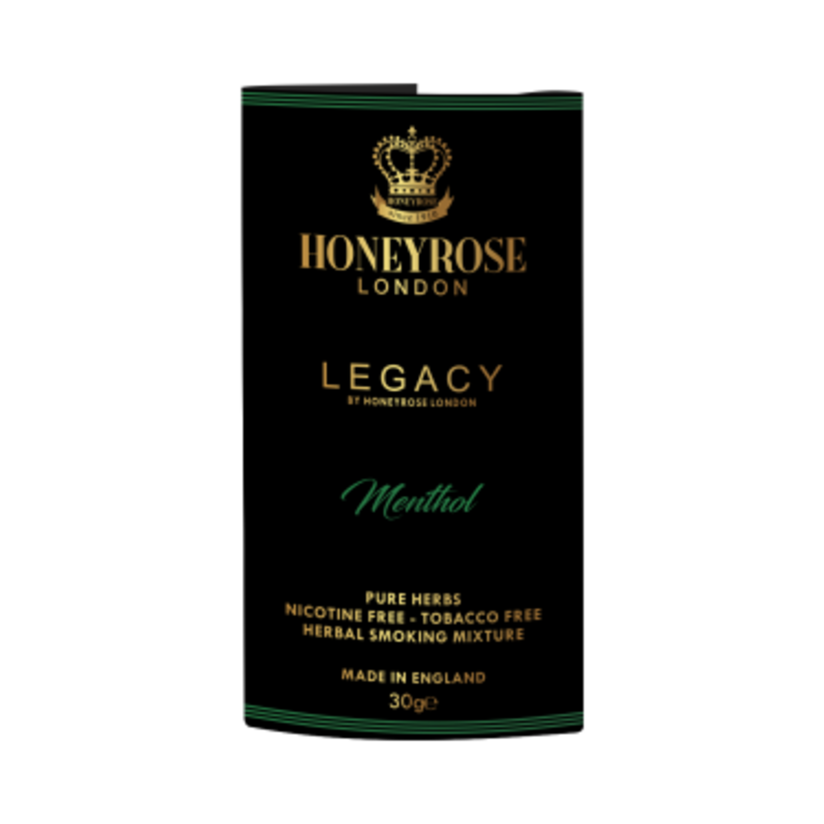 Honeyrose Honeyrose London Herbal Smoking Mixture 30g Legacy Menthol (Nicotine free/Tobacco Free)