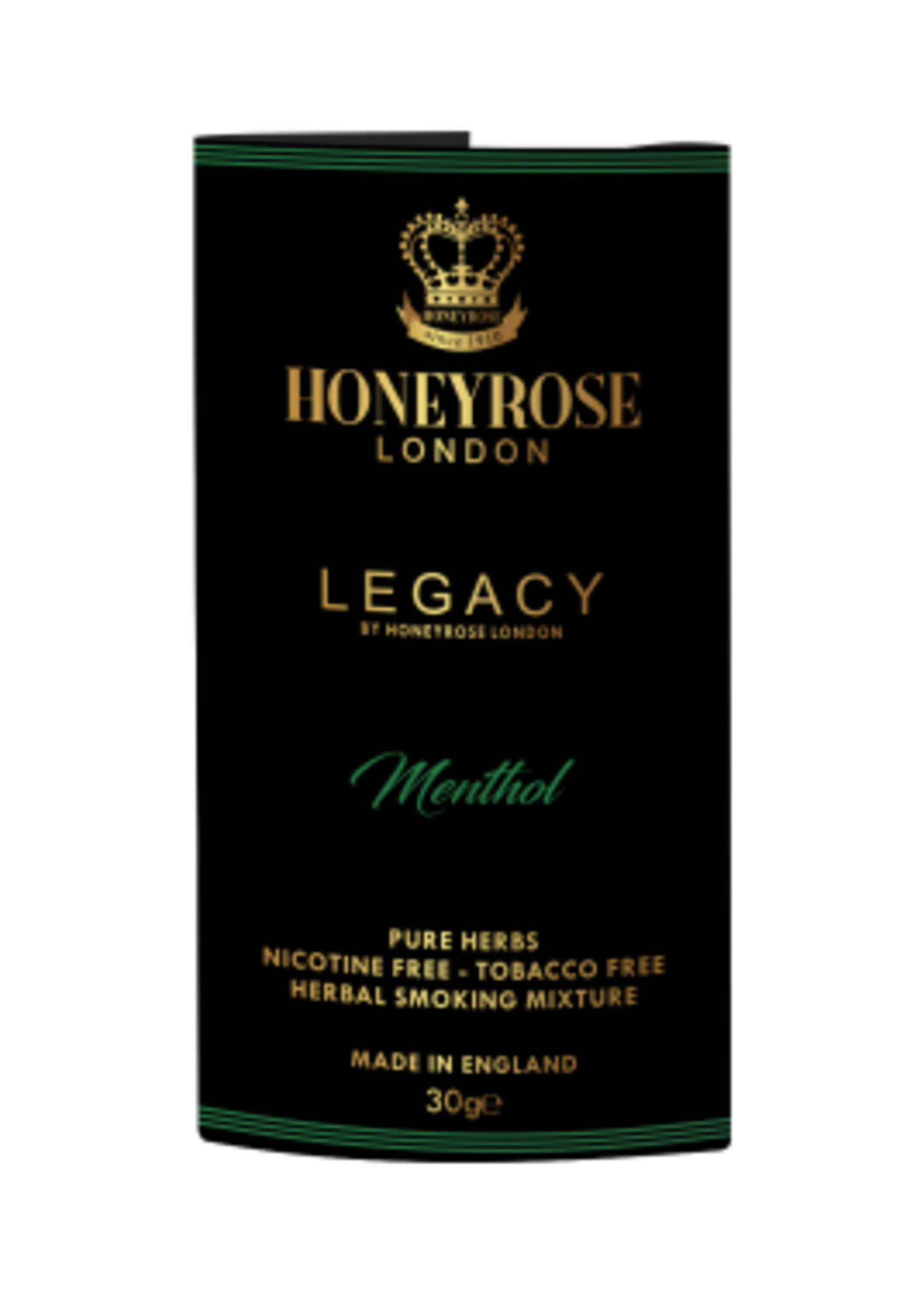 Honeyrose Honeyrose London Herbal Smoking Mixture 30g Legacy Menthol (Nicotine free/Tobacco Free)