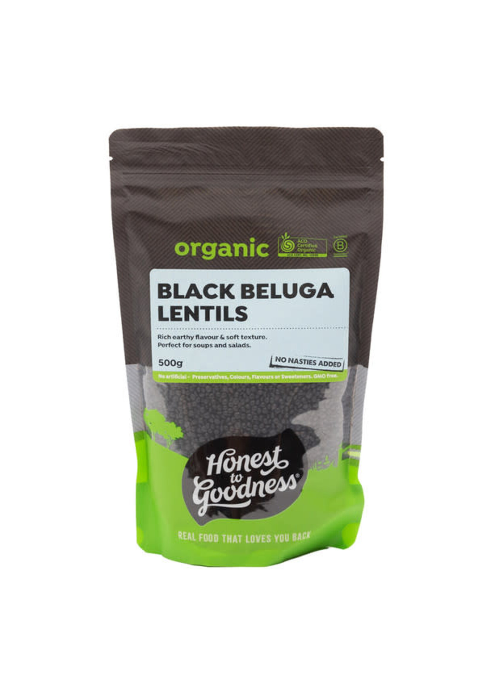 Honest To Goodness Honest to Goodness Organic Black Beluga Lentils 500g