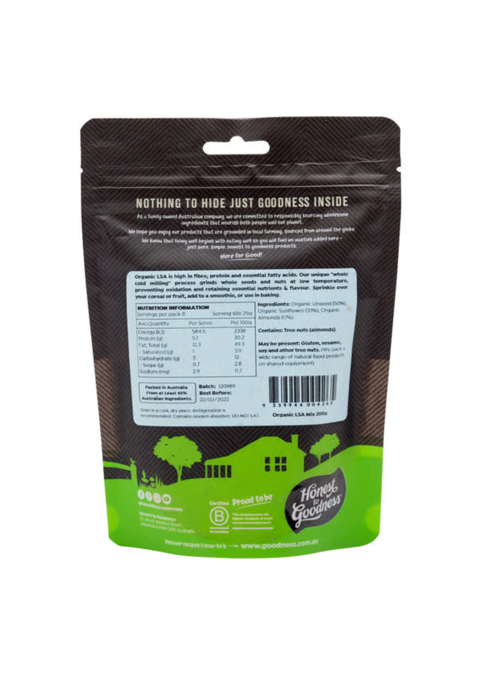 Honest To Goodness Honest to Goodness Organic LSA Mix 200g