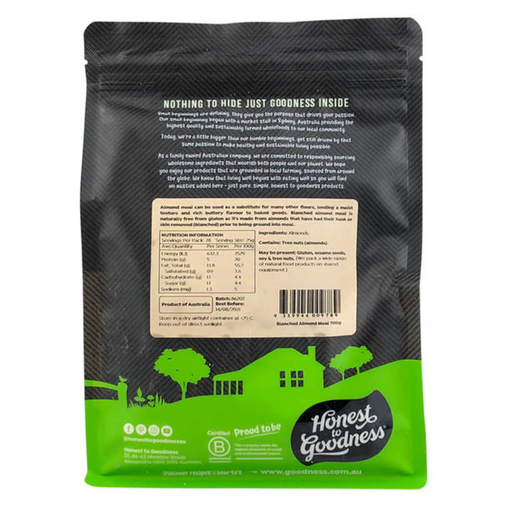 Honest To Goodness Honest to Goodness Blanched Almond Meal 700g