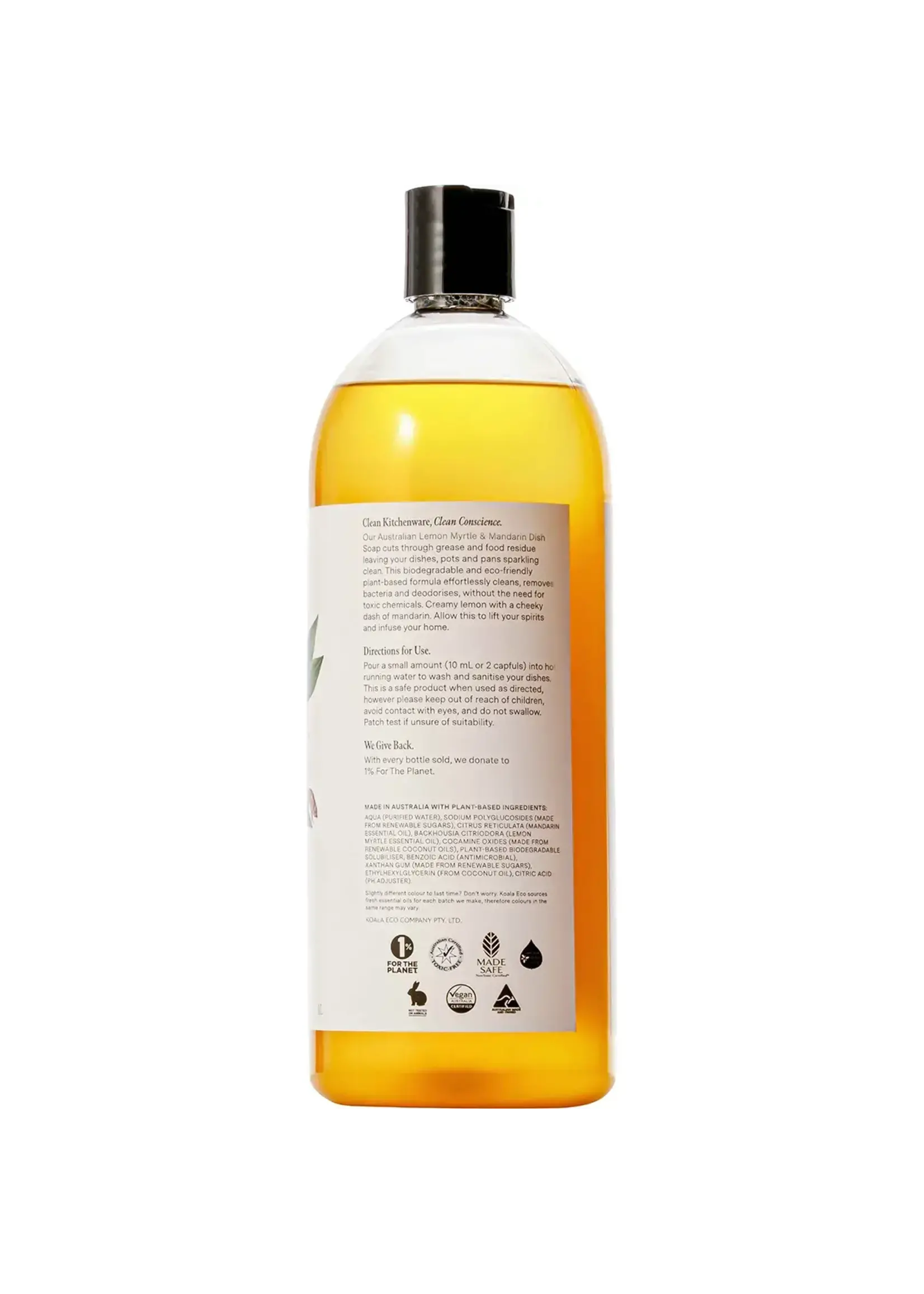 KOALA ECO Koala Eco Dish Soap Lemon Myrtle & Mandarin 1L