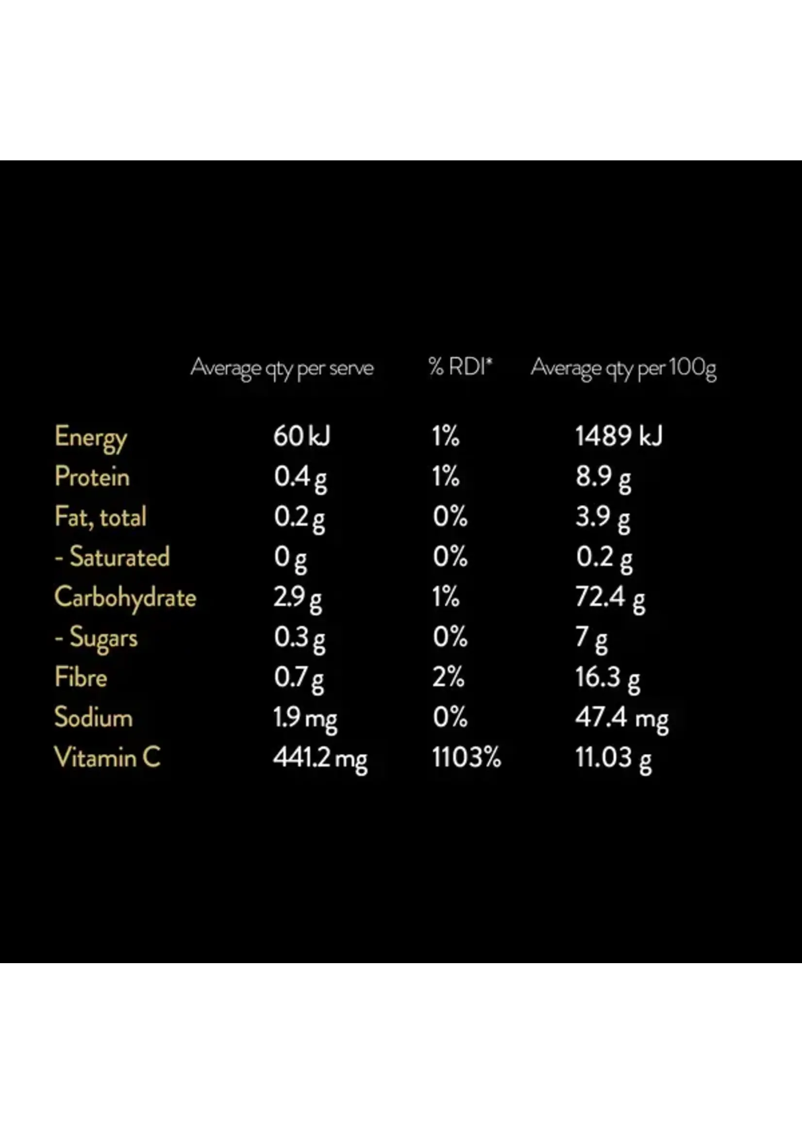 Vitus Vitus Vitamin C Powder Plant Based 120g
