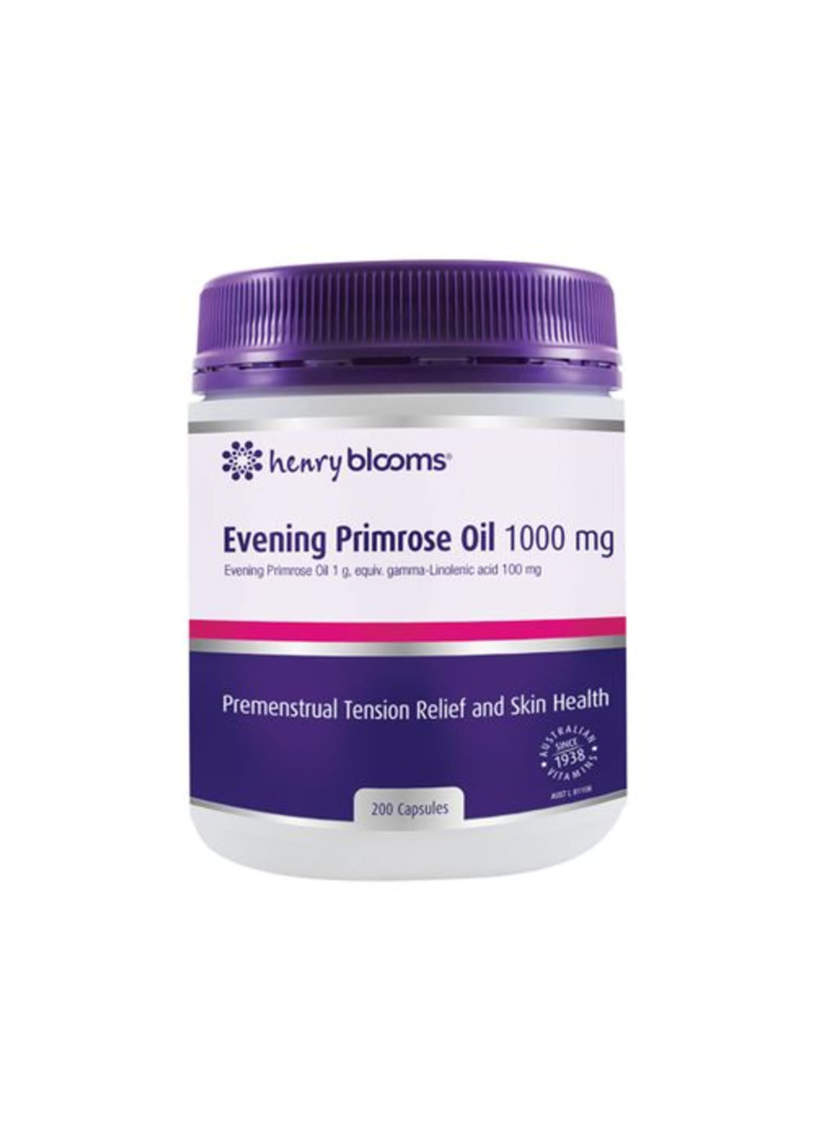 Henry Blooms Blooms Evening Primrose Oil 1000mg 200 capsules