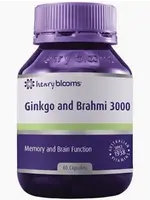 Henry Blooms Blooms Ginkgo and Brahmi 3000 60 vegetarian capsules