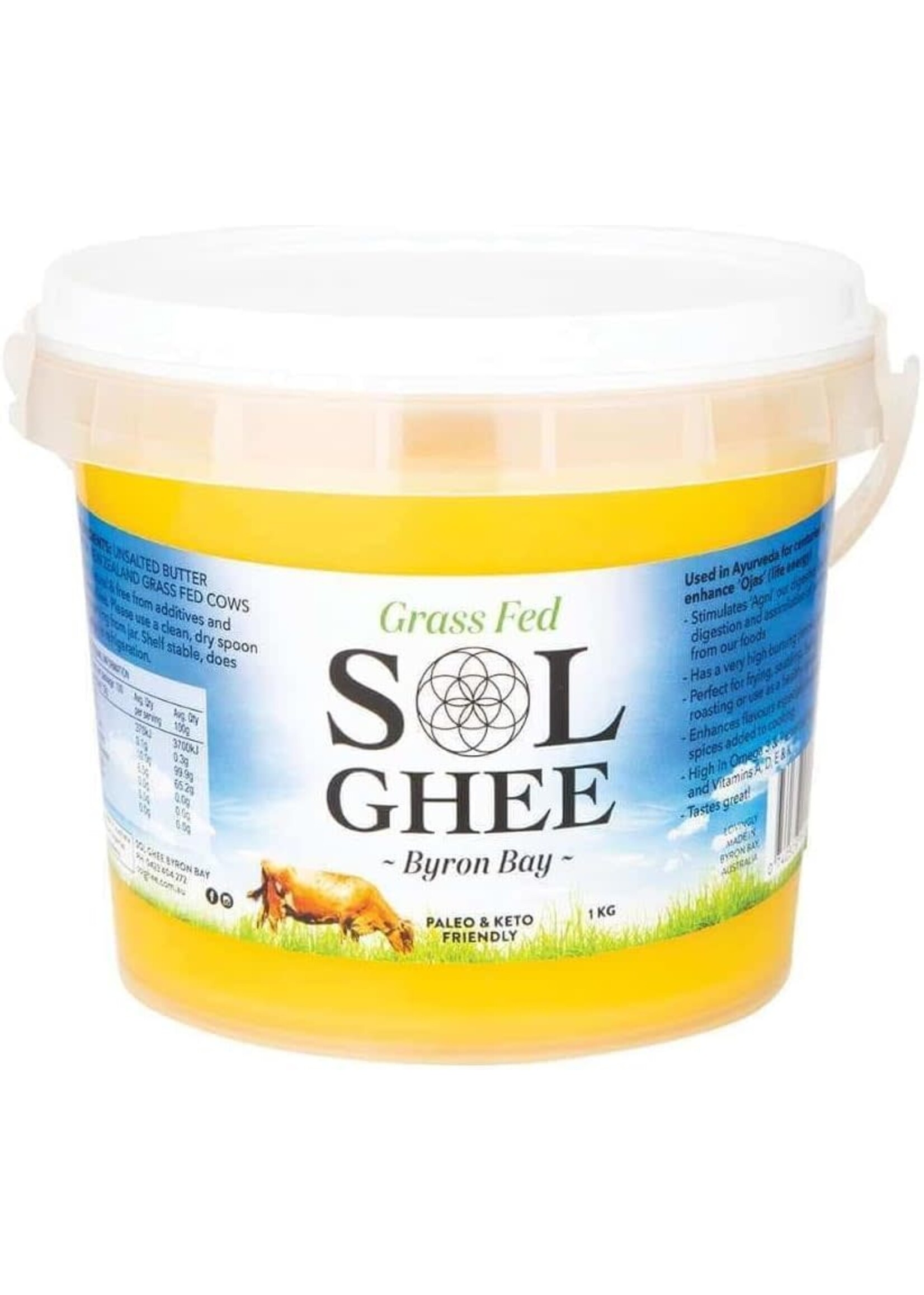 SOL ORGANICS SOL Ghee Grass Fed 1kg