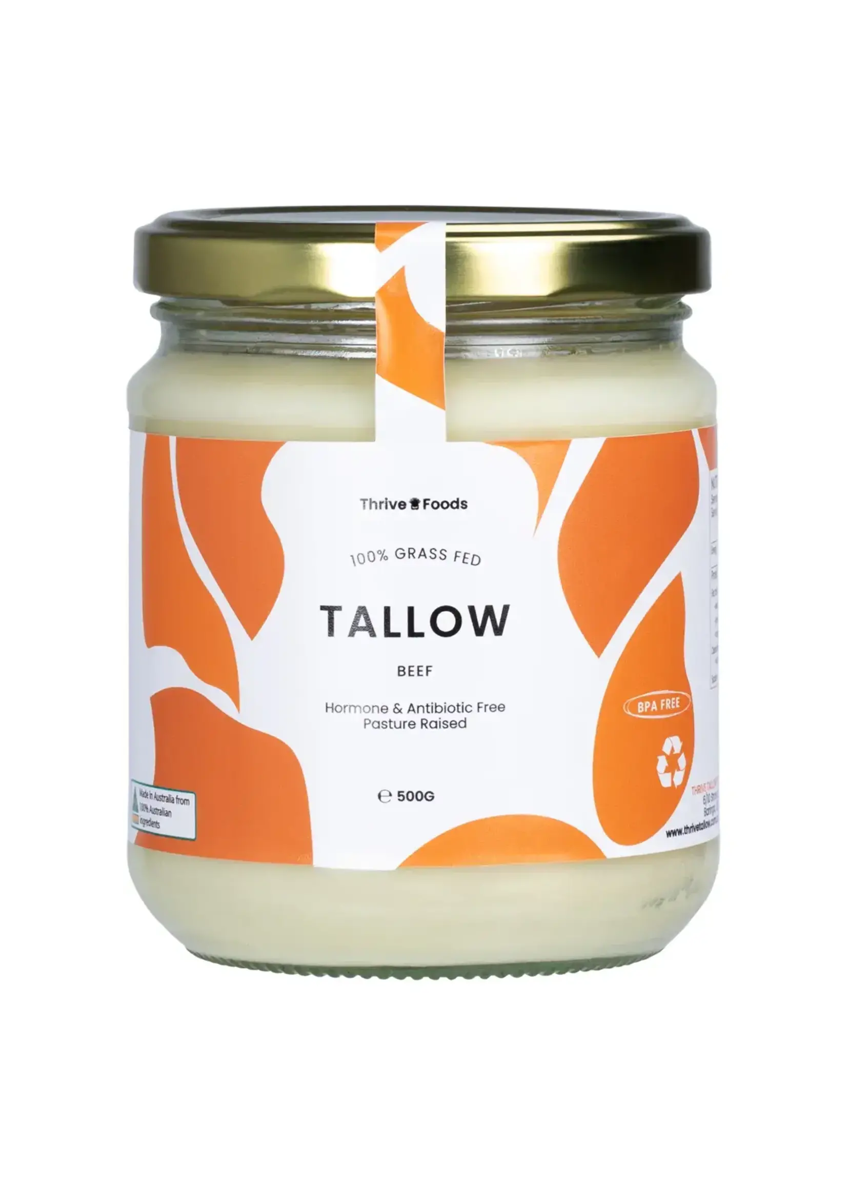 Thrive Tallow Thrive Tallow 100% Grass Fed Tallow 500ml