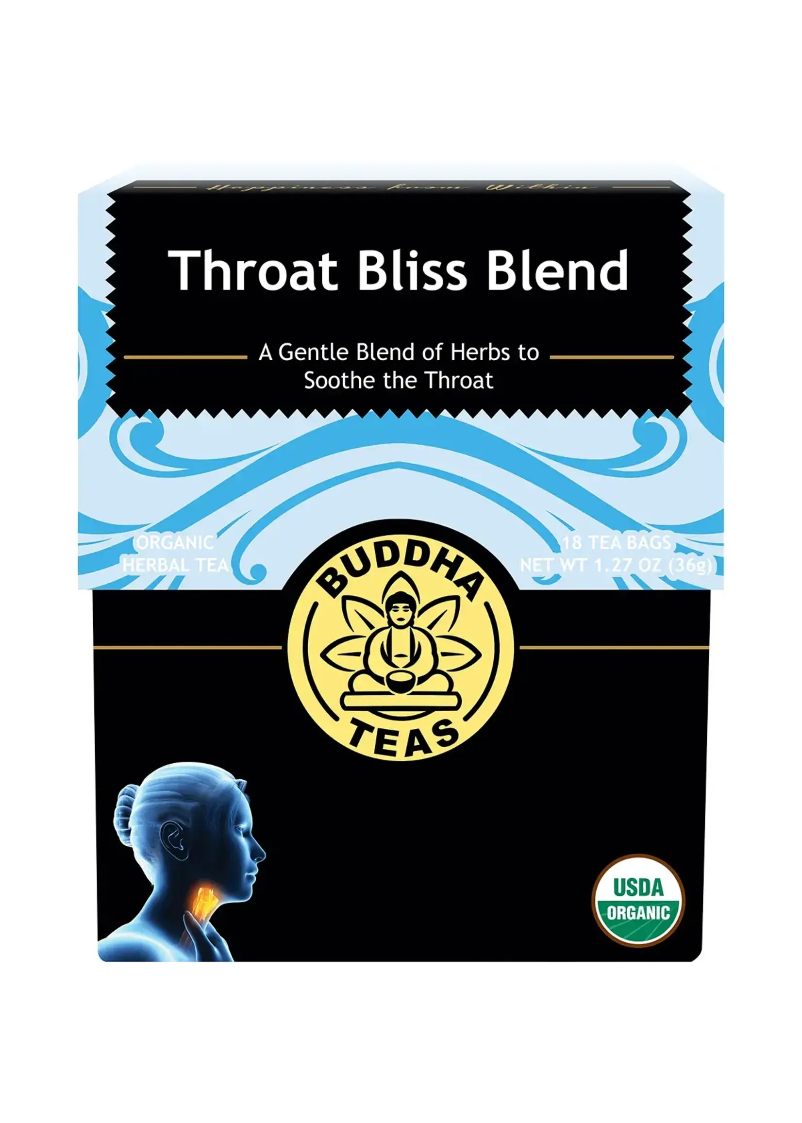 Buddha Teas Buddha Teas Organic Herbal Tea Bags 18pk Throat Bliss Blend