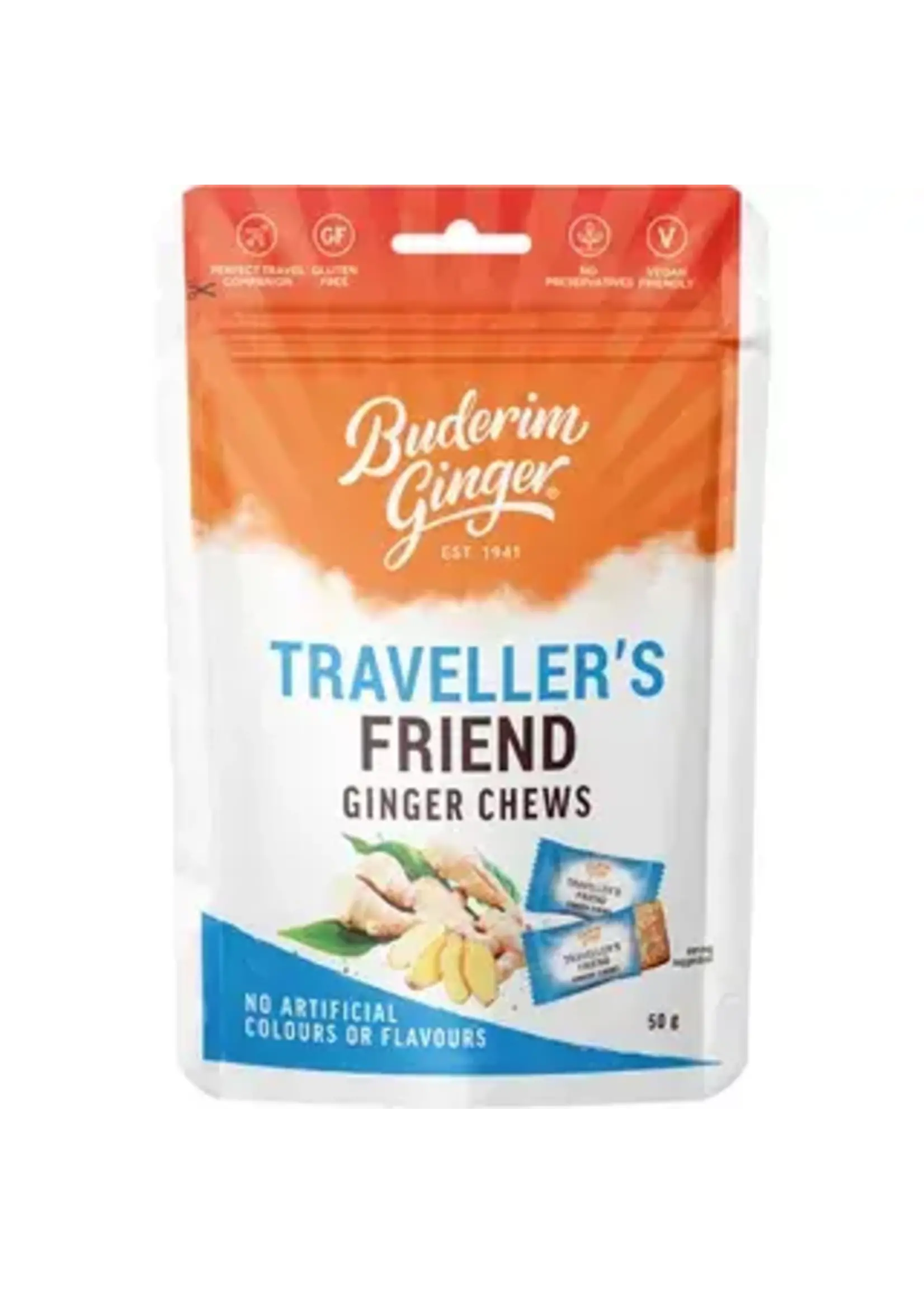 Buderim Ginger Buderim Ginger Travellers Friend Ginger Chews 50g