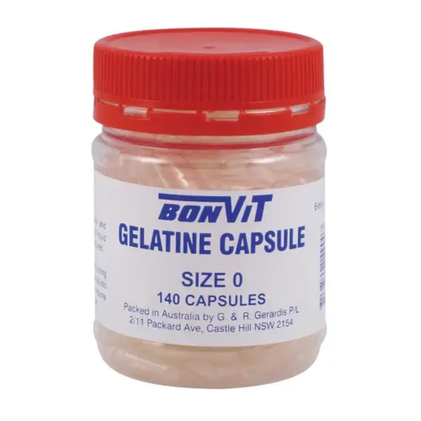 Bonvit Bonvit Gelatine Capsule  Size 0 140 caps