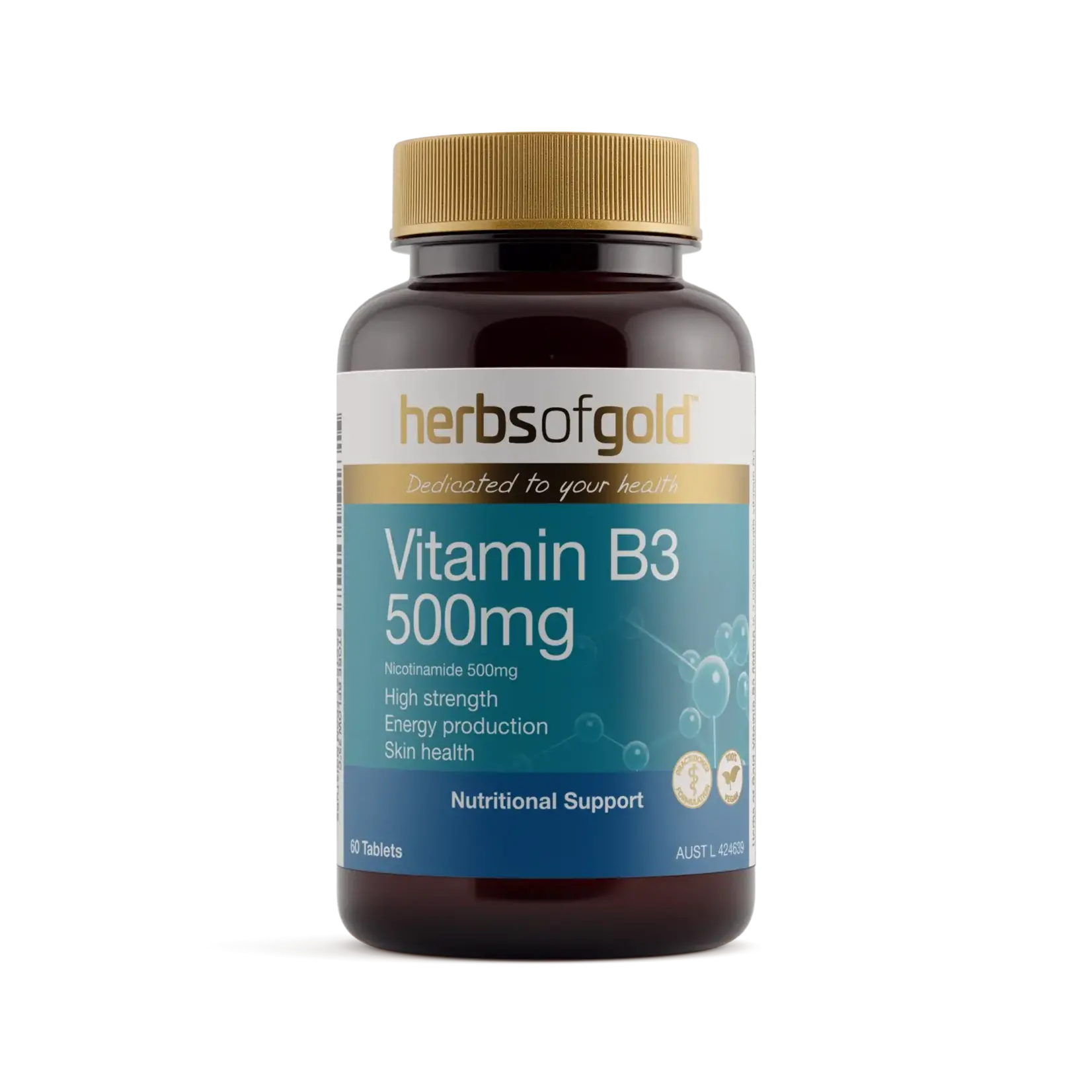 Herbs of Gold Herbs of Gold Vitamin B6 100mg 60 Tabs