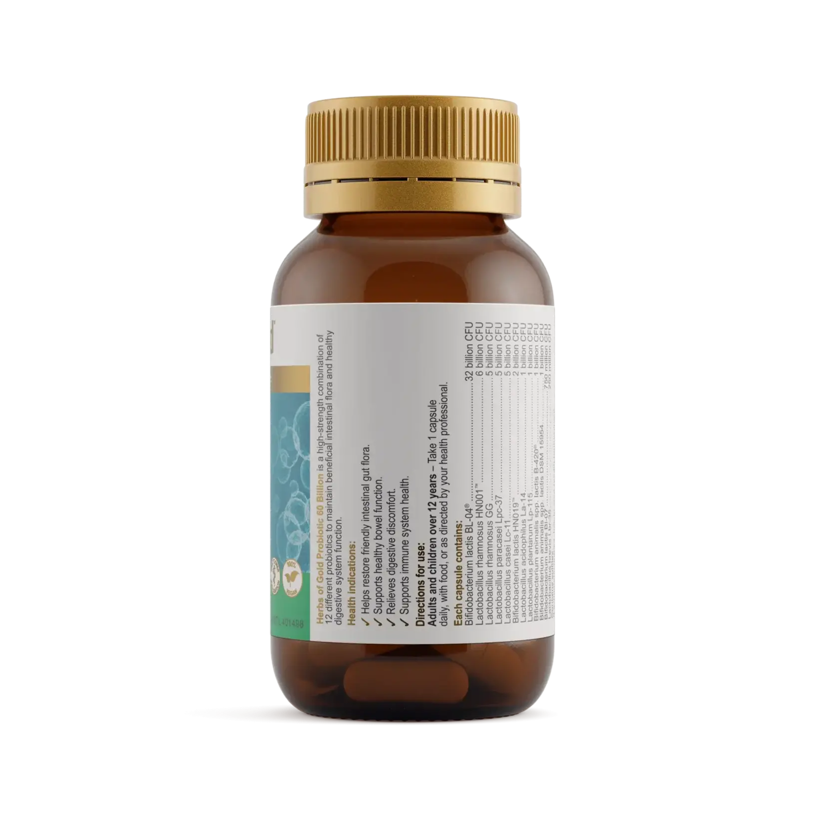 Herbs of Gold Herbs of Gold Probiotic 60 Billion 30 cap