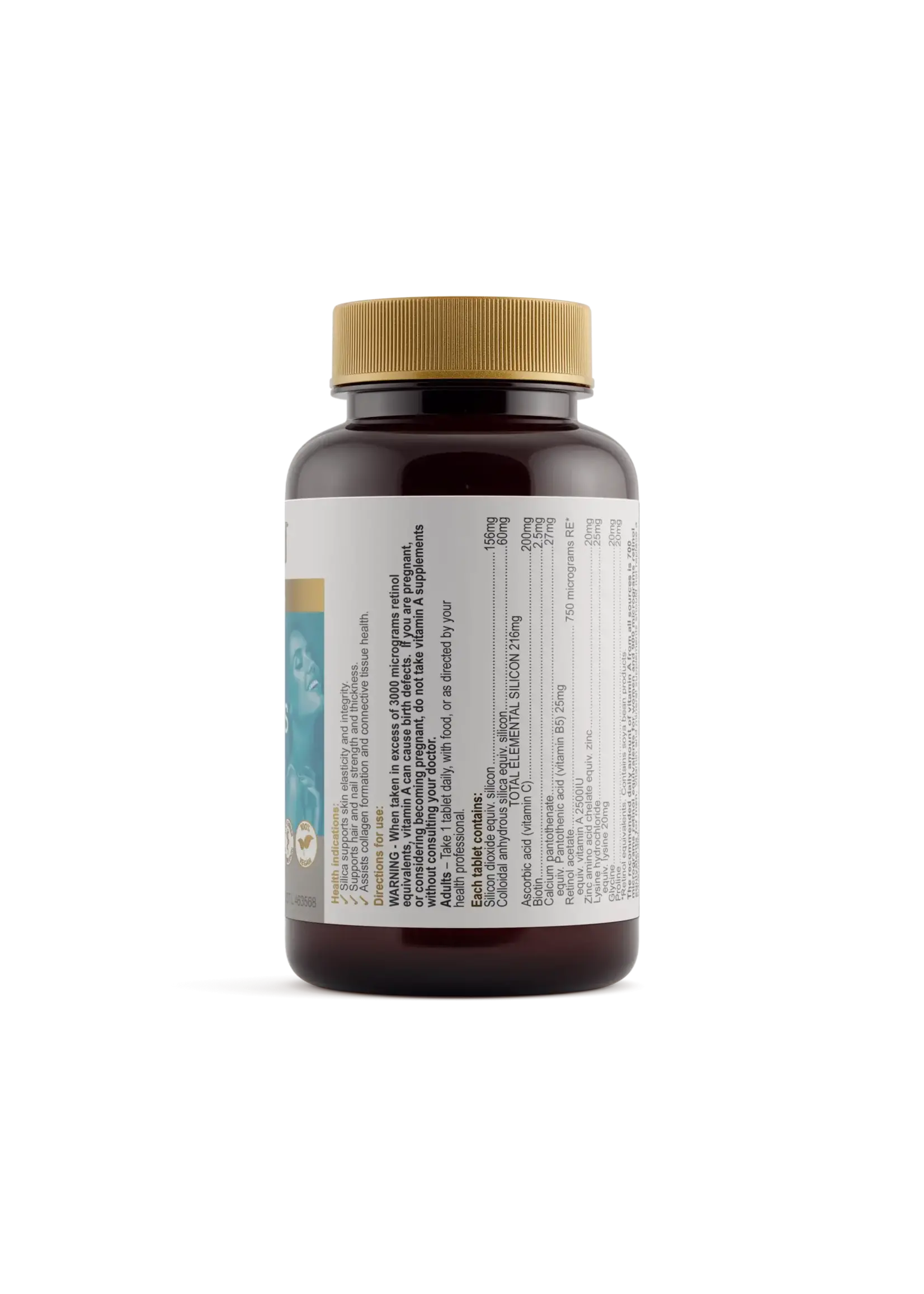 Herbs of Gold Herbs of Gold Silica Hair Skin & Nails 60 tabs