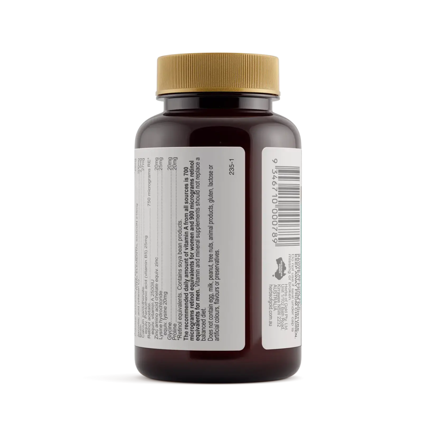 Herbs of Gold Herbs of Gold Hair Skin & Nails 60 tabs