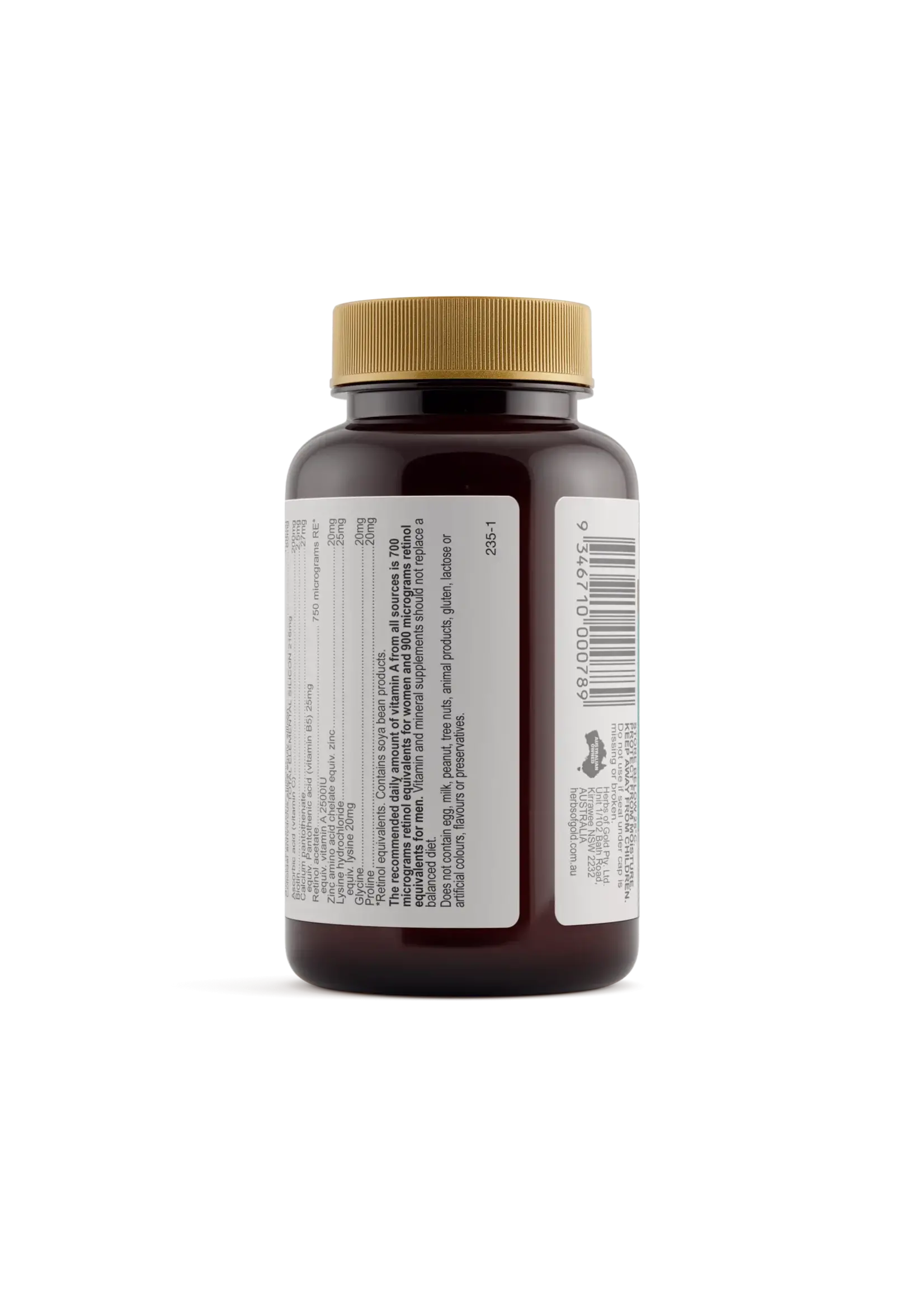 Herbs of Gold Herbs of Gold Silica Hair Skin & Nails 60 tabs
