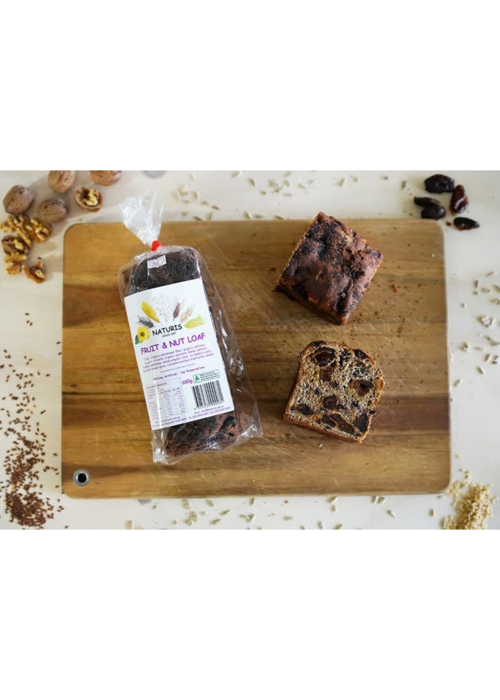 Naturis Bread NATURIS Bread Fruit and Nut Loaf 680g Organic Gluten Free