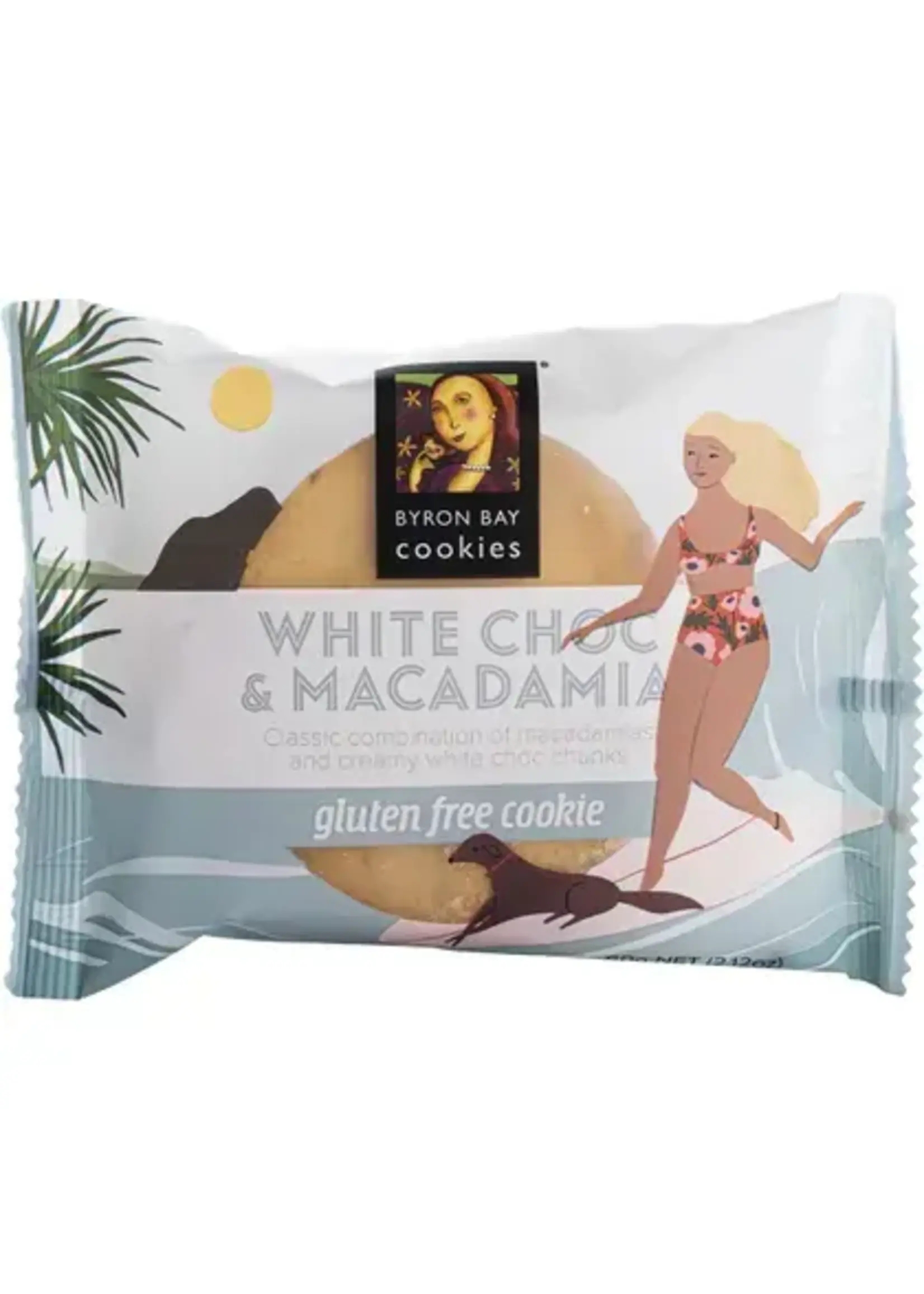 Byron Bay Cookie Company Byron Bay Cookies G/F Cookies White Choc Macadamia 60g