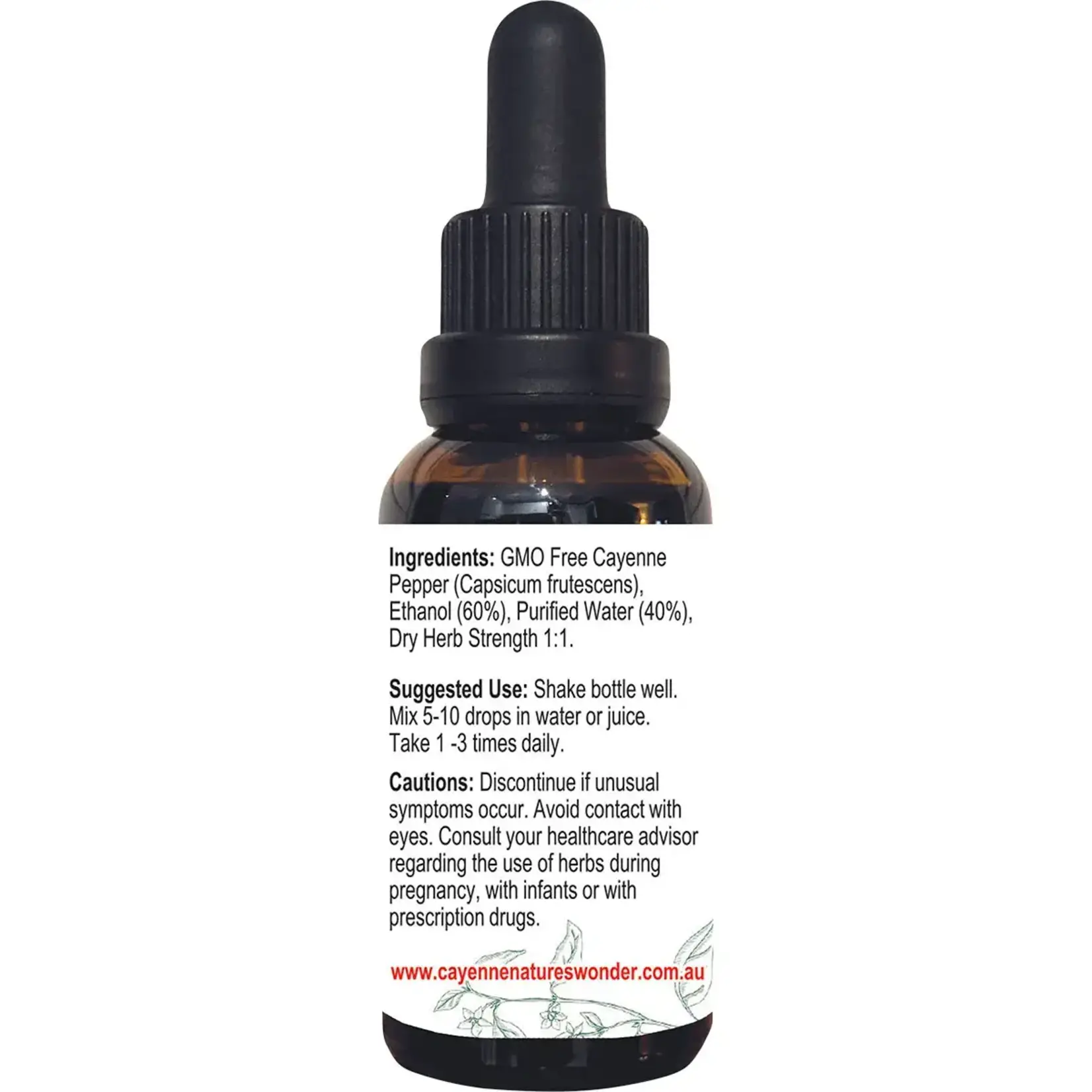 Cayenne Nature's Wonder Cayenne Nature's Wonder Cayenne Pepper Extract with dropper 30ml