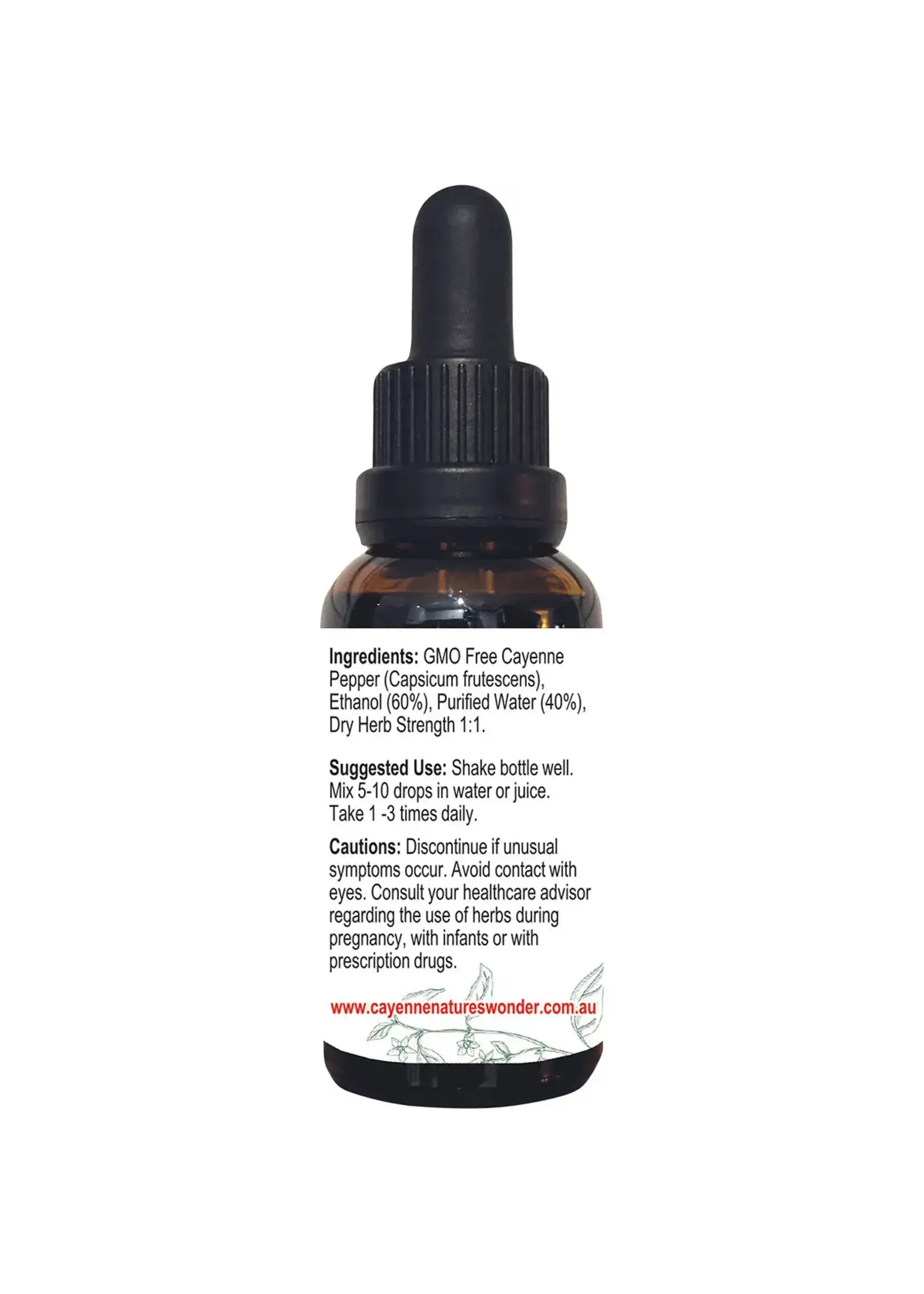 Cayenne Nature's Wonder Cayenne Nature's Wonder Cayenne Pepper Extract with dropper 30ml