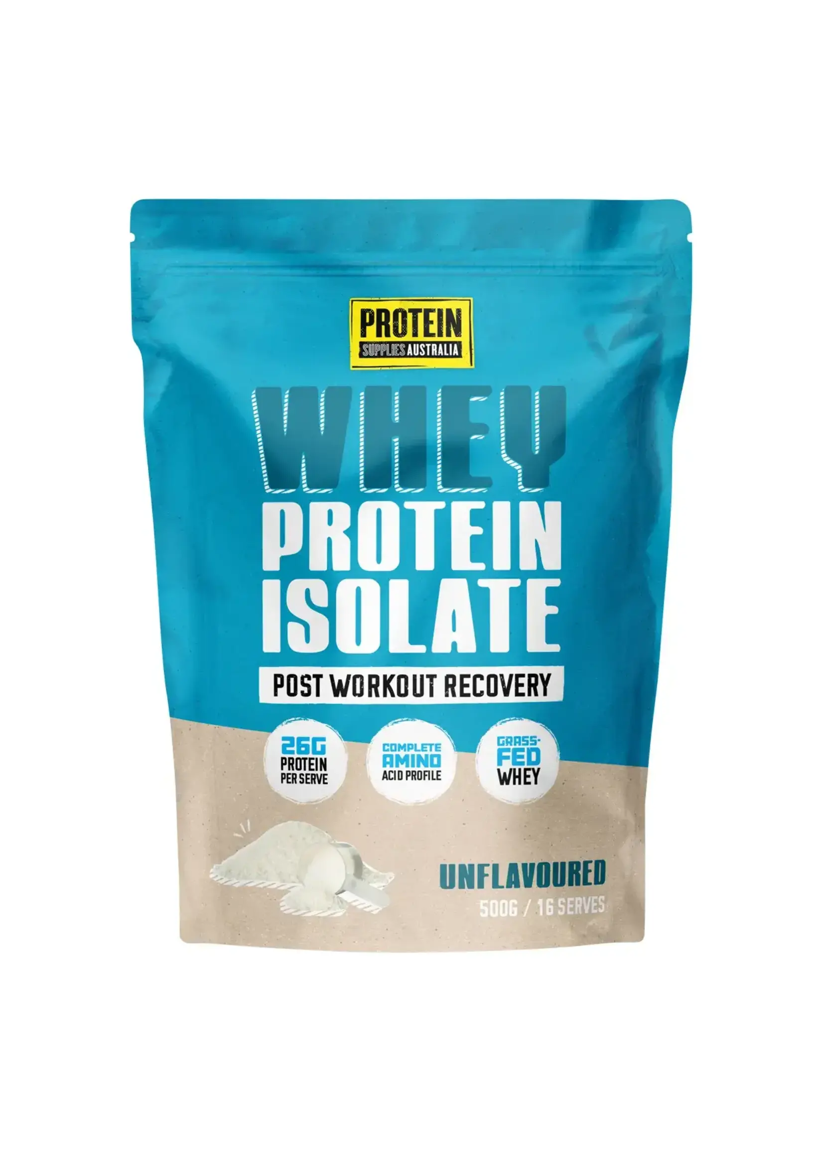 Protein Supplies Australia Protein Supplies Australia WPI (Whey Protein Isolate) Pure 500g (Blue lettering)