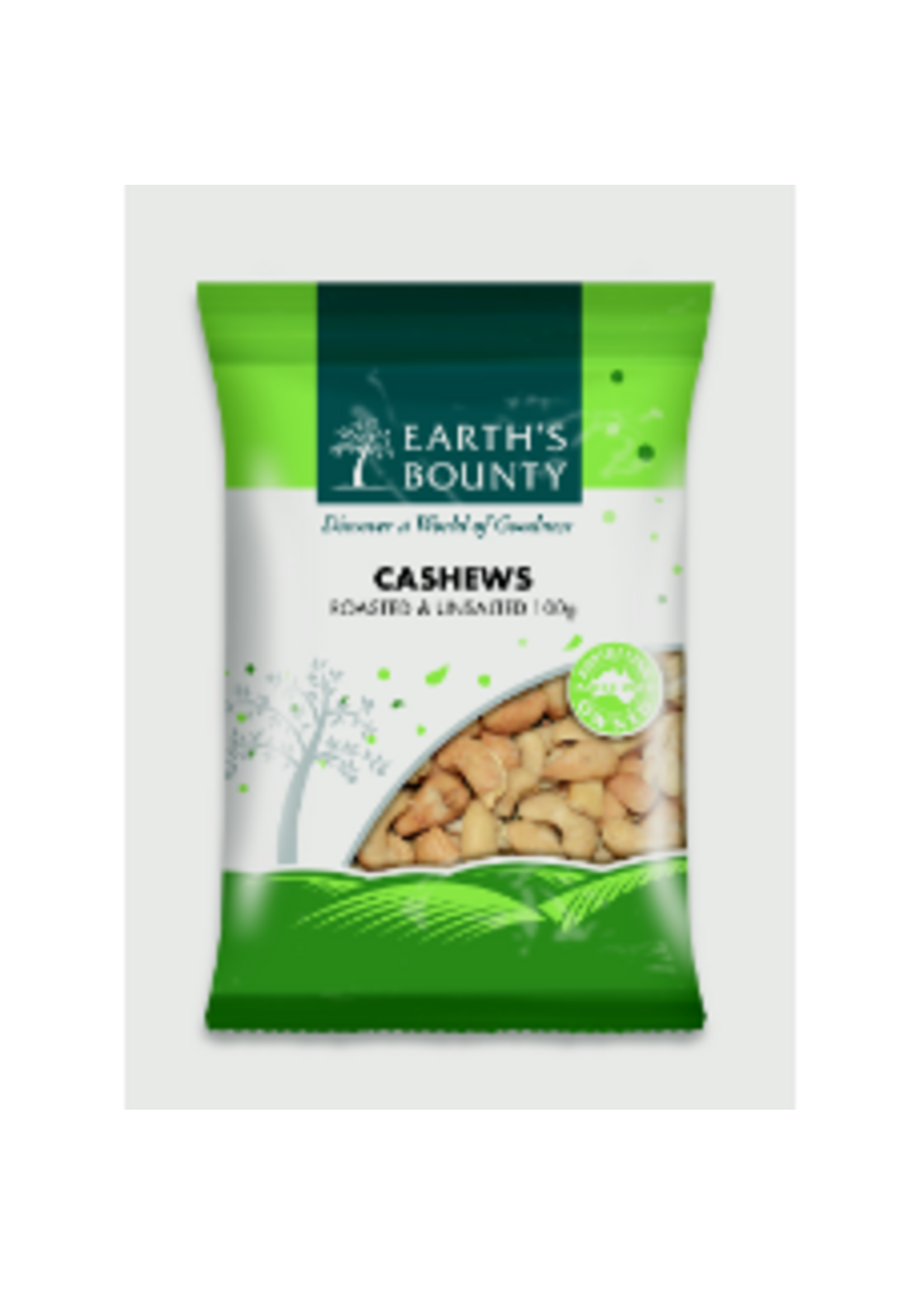 Earths Bounty Earths Bounty Cashews Roasted Unsalted 100g
