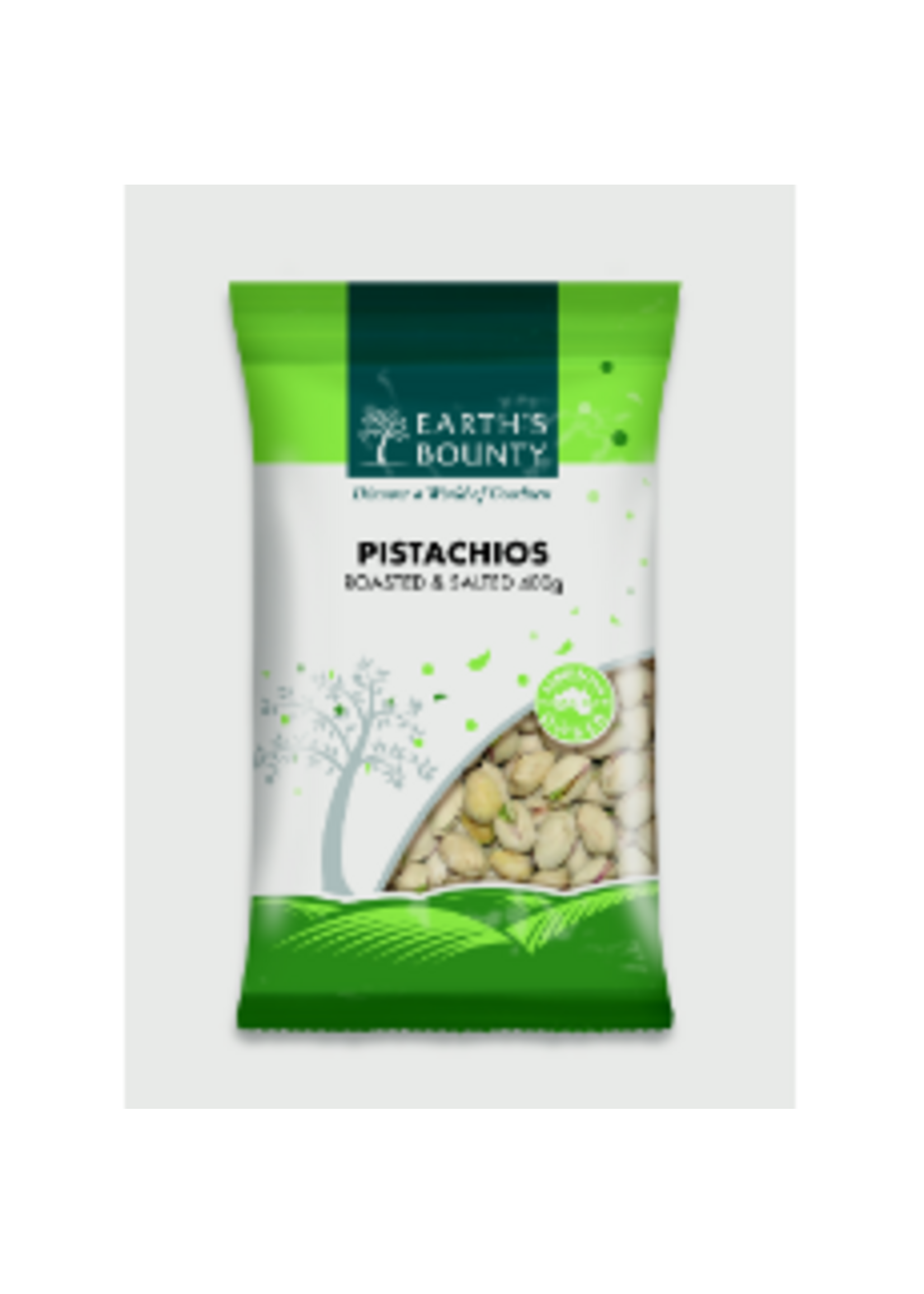 Earths Bounty Earths Bounty Pistachios Dry Roasted  & Salted 400g