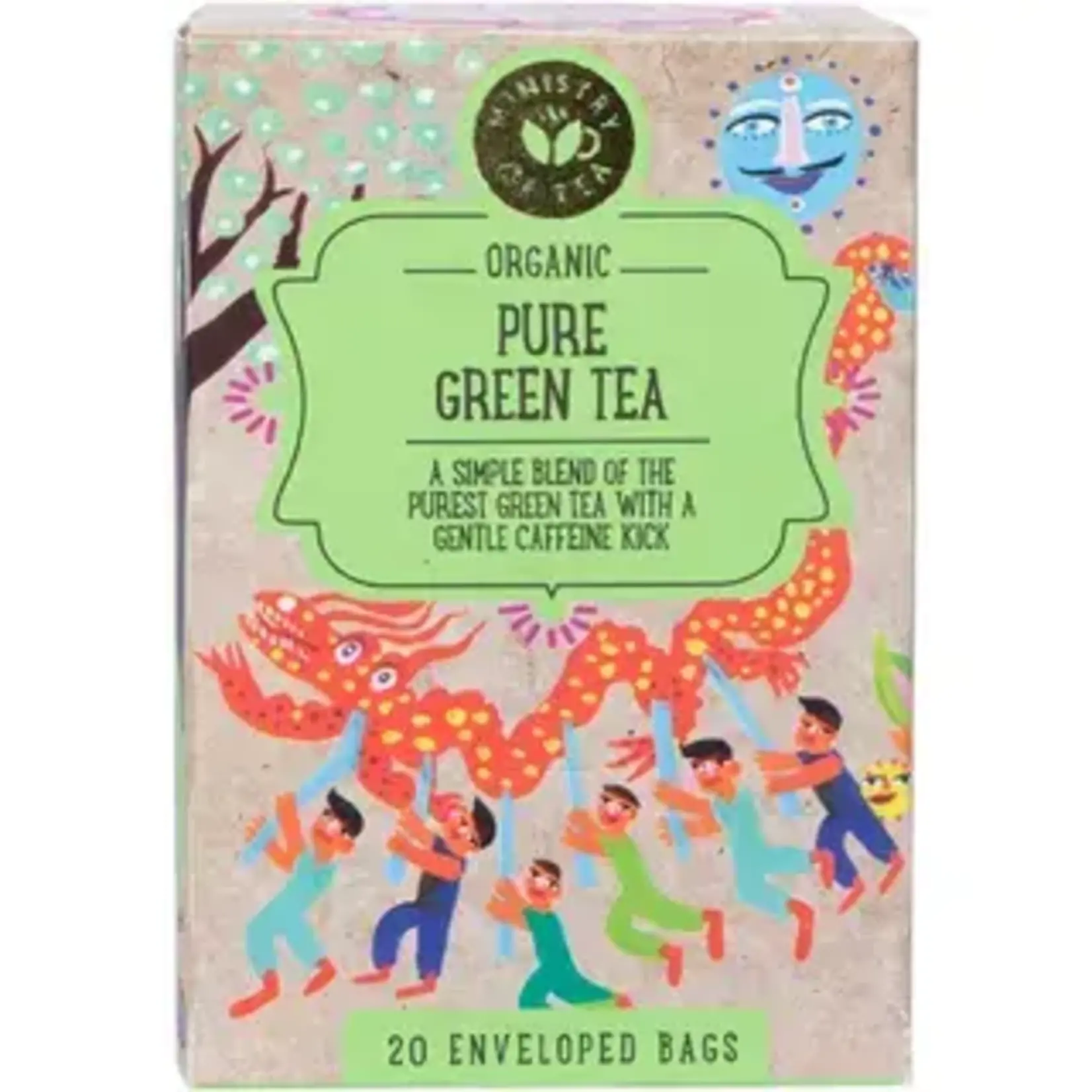 MINISTRY OF TEA Ministry of Tea  Organic Herbal Tea Bags  Pure Green Tea  x20