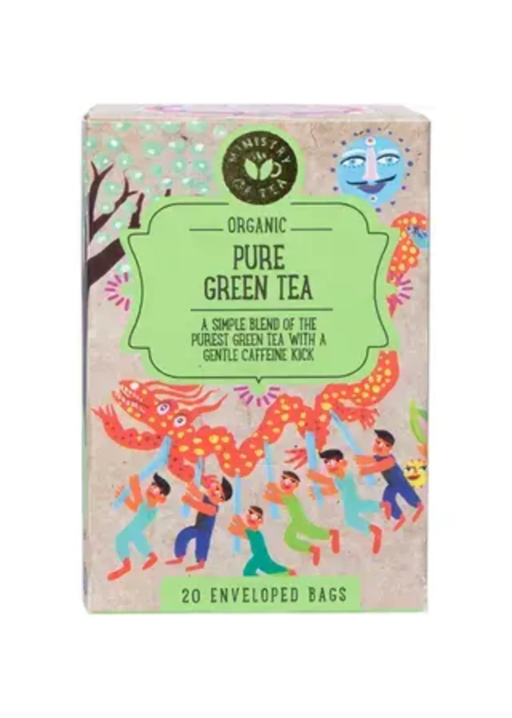 MINISTRY OF TEA Ministry of Tea  Organic Herbal Tea Bags  Pure Green Tea  x20