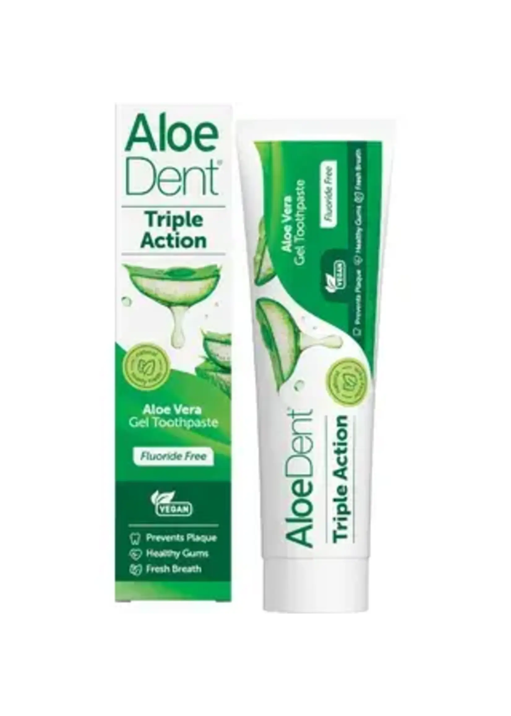 Aloe Dent Aloe Dent Toothpaste 100 ml Triple Action Fluoride Free