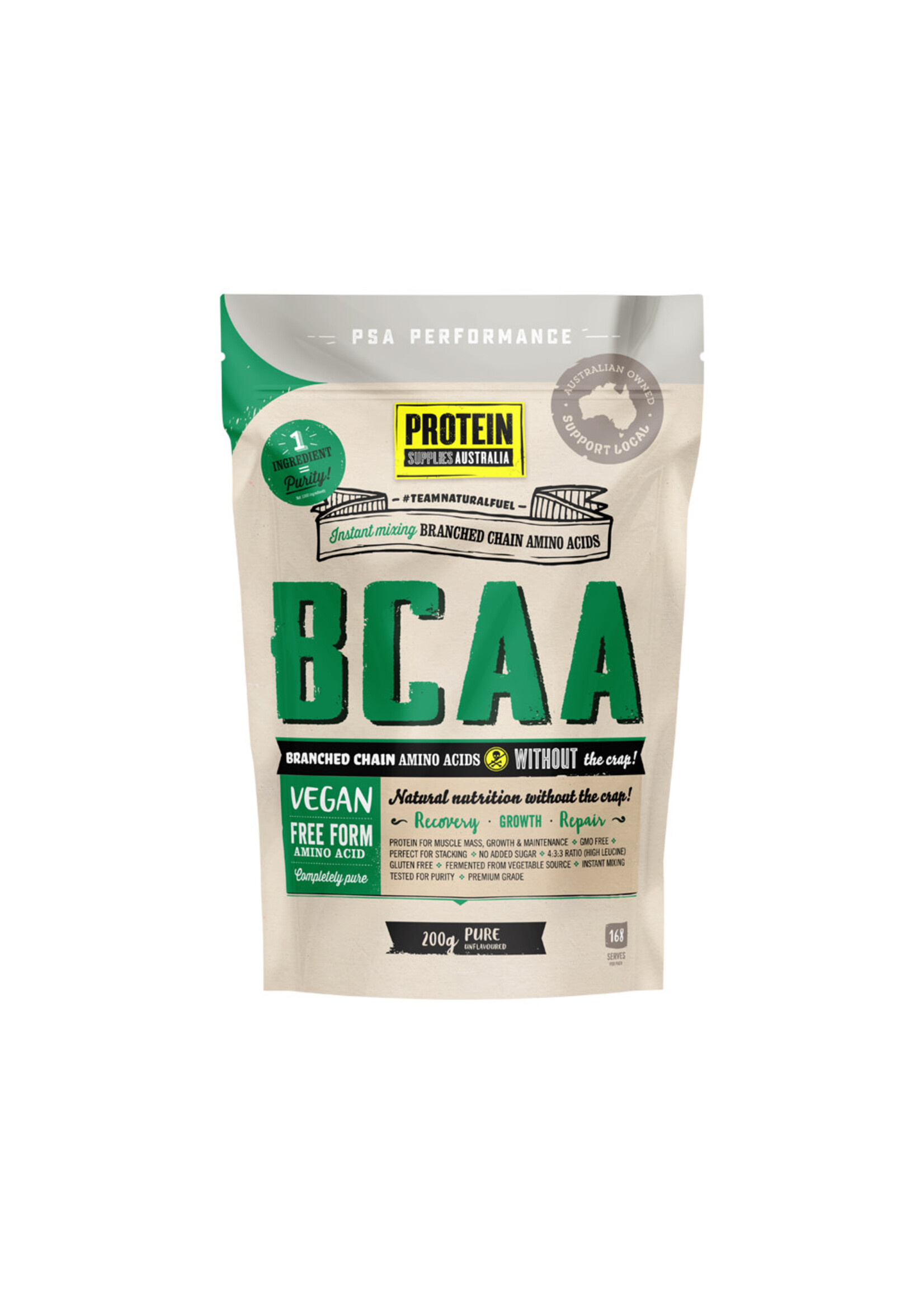 Protein Supplies Australia Protein Supplies Australia BCAA Branched Chain Amino Acids Pure 200g