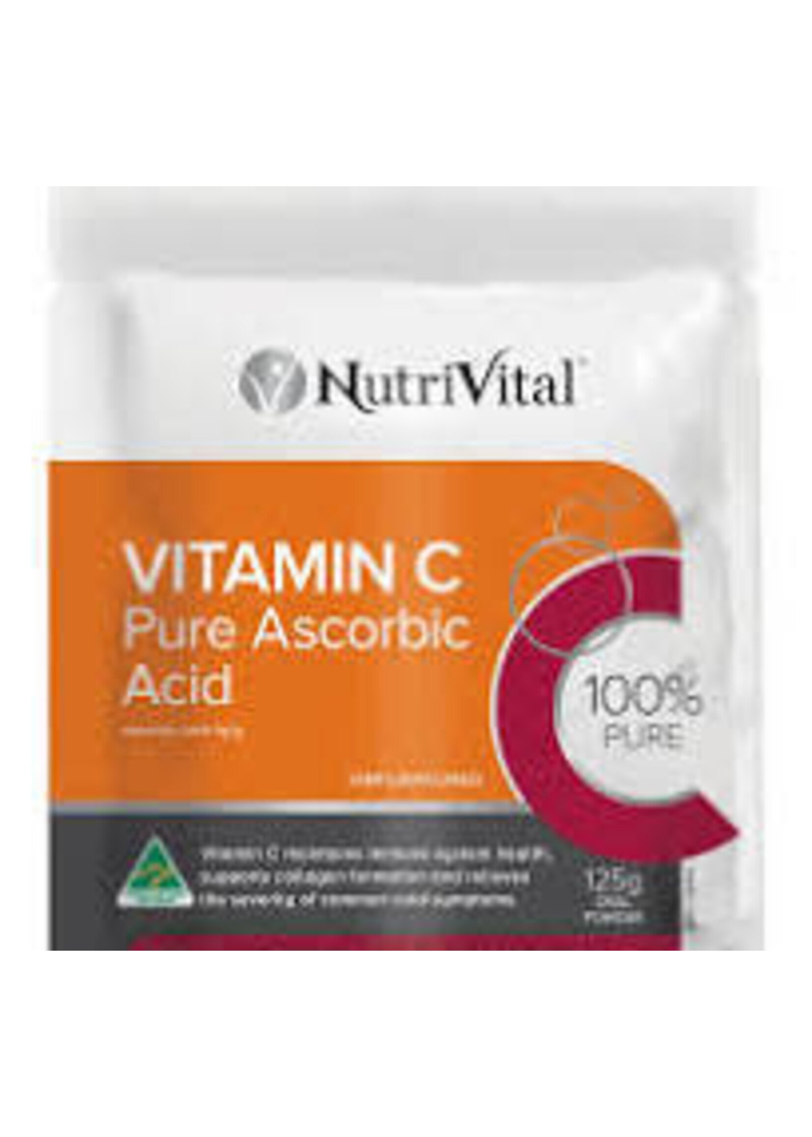 NutriVital NutriVital Vitamin C Ascorbic Acid 125g