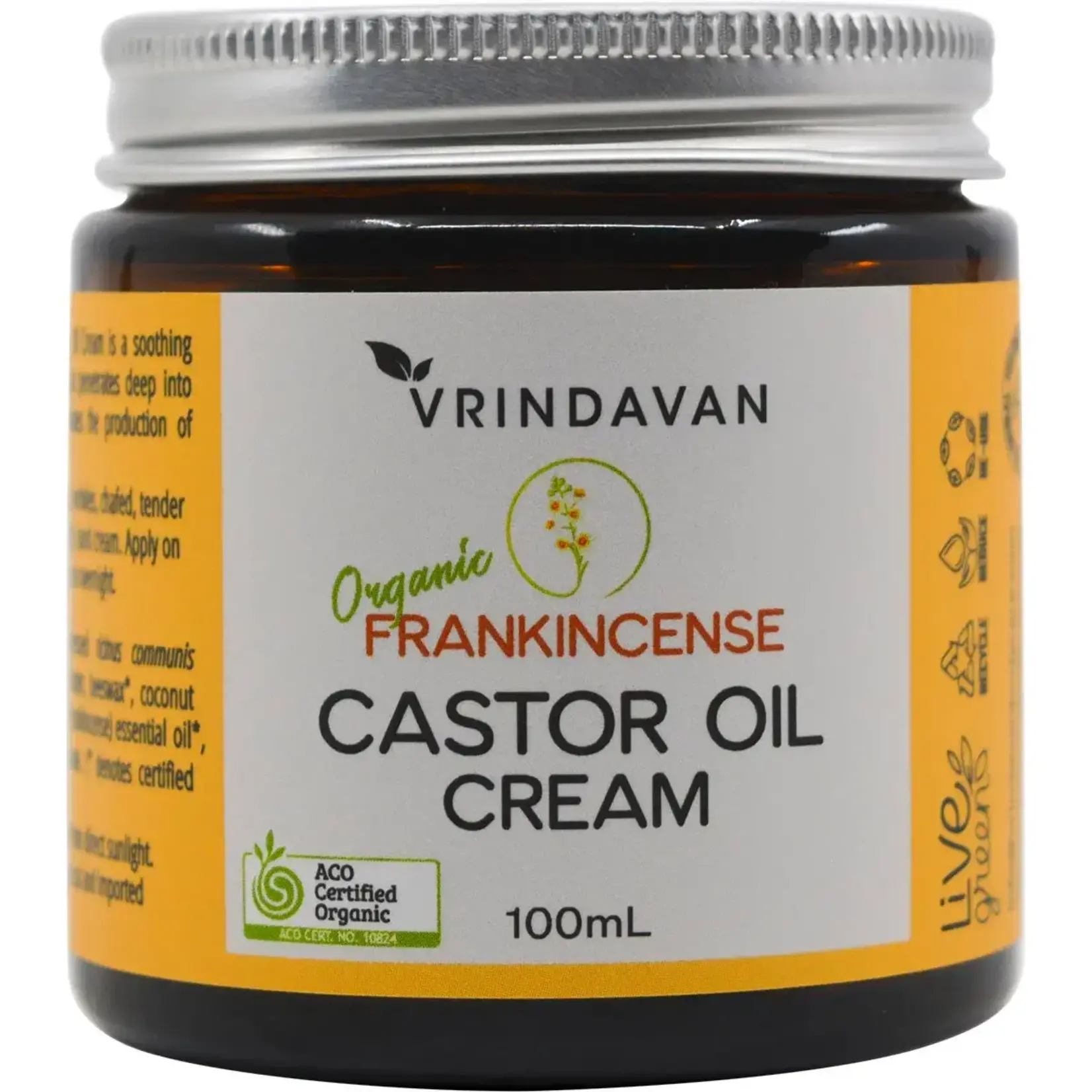 VRINDAVAN Vrindavan Castor Oil Cream 100ml