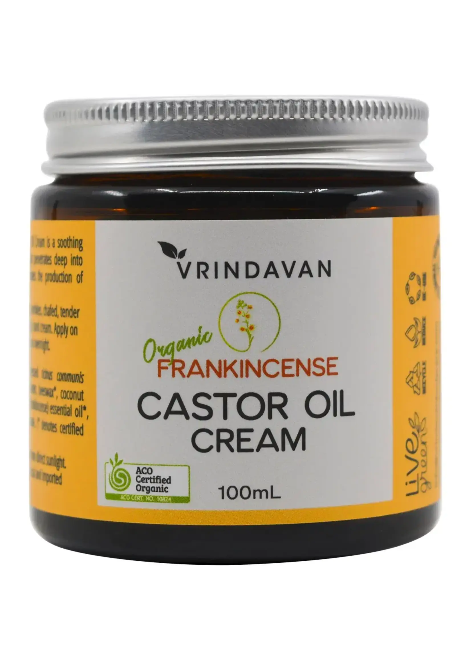 VRINDAVAN Vrindavan  Frankincense  Castor Oil Cream 100ml