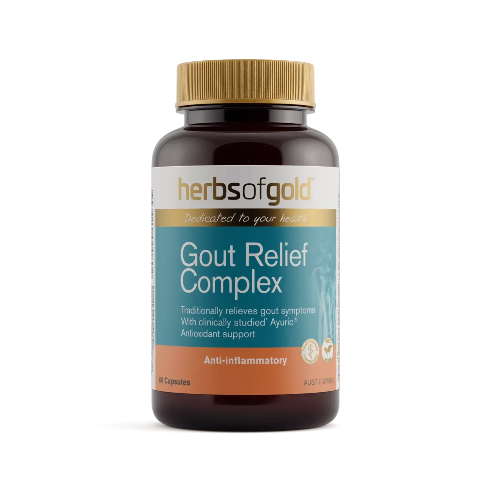 Herbs of Gold Herbs of Gold Gout Relief Complex 60 vege caps