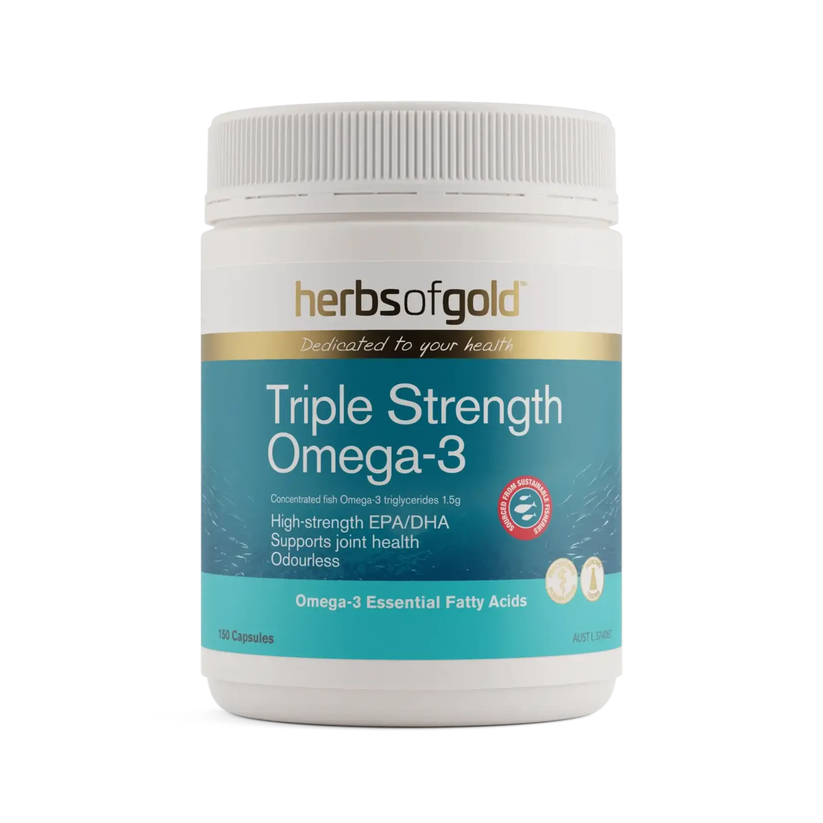 Herbs of Gold Herbs of Gold Triple Strength Omega-3 150c