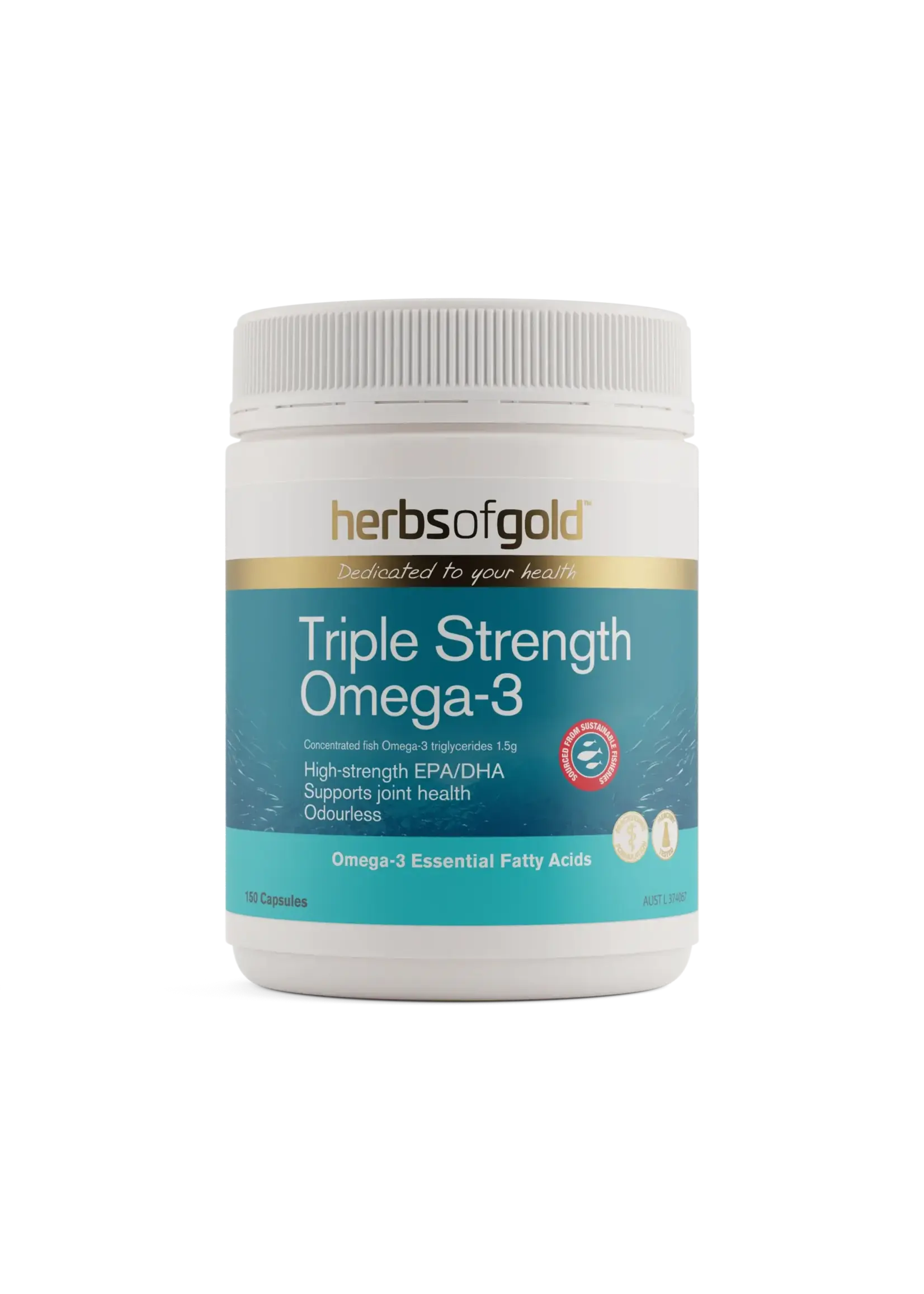 Herbs of Gold Herbs of Gold Triple Strength Omega-3 150c