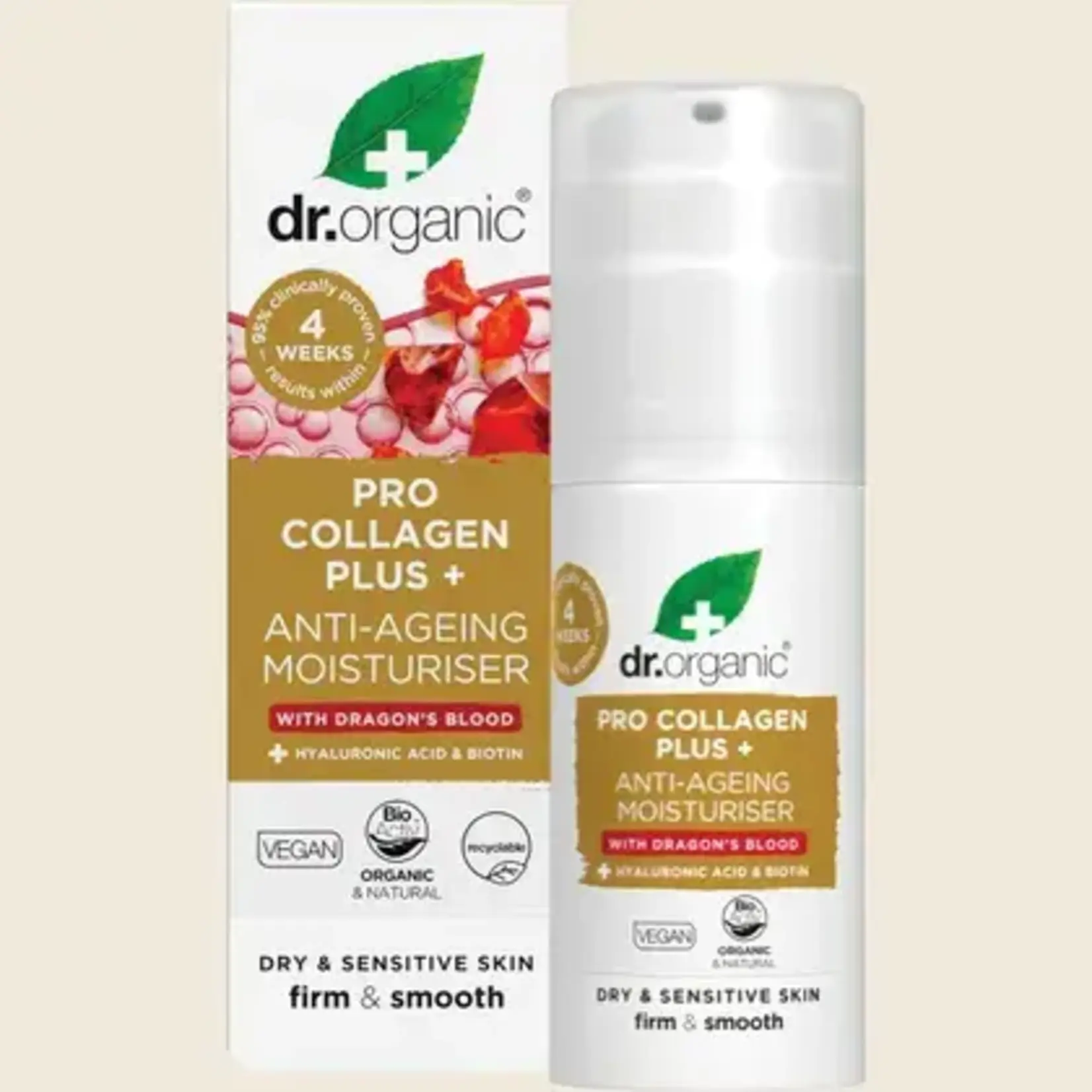 Dr Organic Dr Organic Pro Collagen Plus+ - Anti Aging Moisturiser with Dragons Blood 50ml