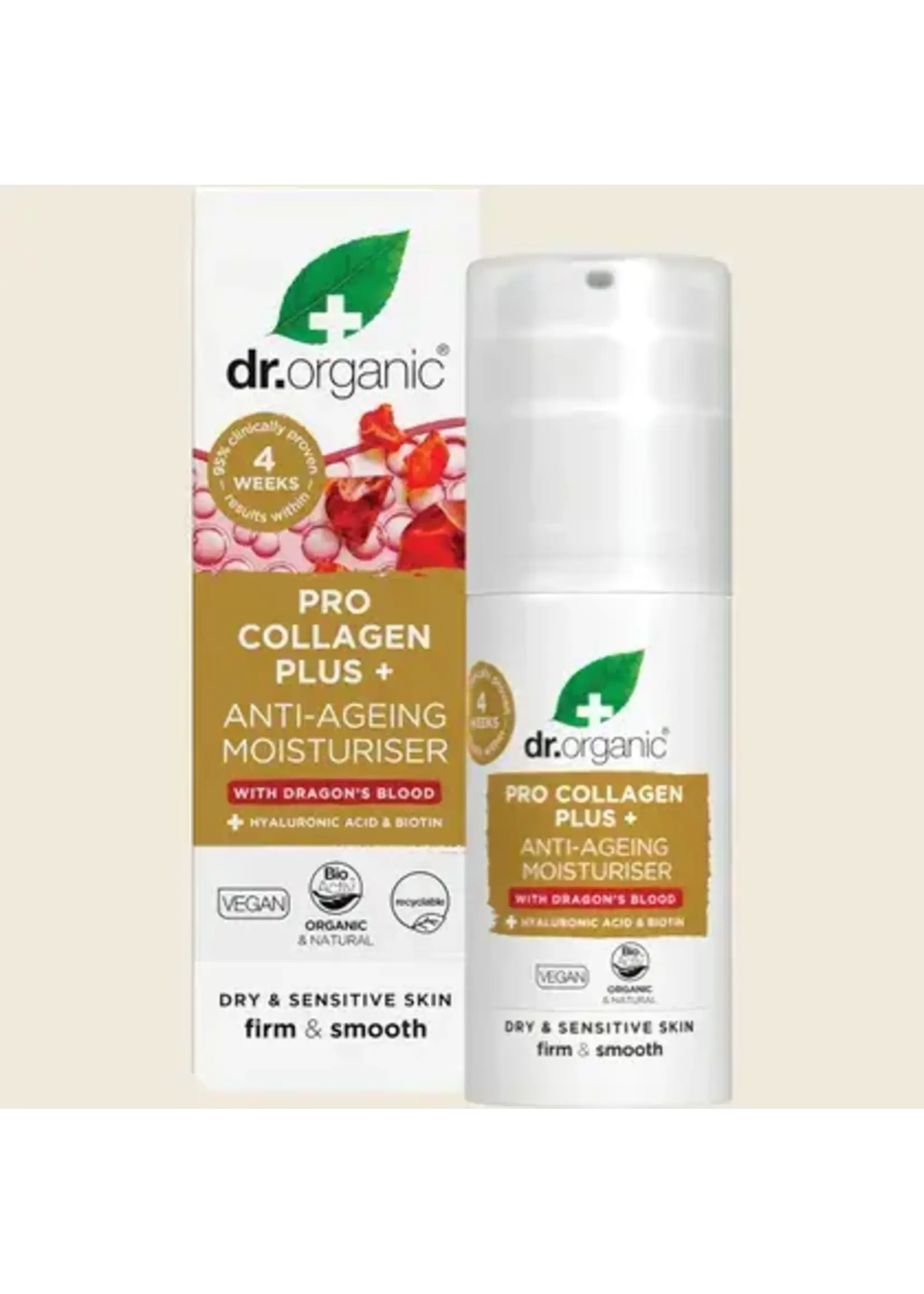 Dr Organic Dr Organic Pro Collagen Plus+ - Anti Aging Moisturiser with Dragons Blood 50ml