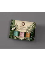 Song of India Song of India Essential Oil Gift Box Set of 3x 5ml bottles - Woodsy (In the Woods, Cedarwood, Frankincense)