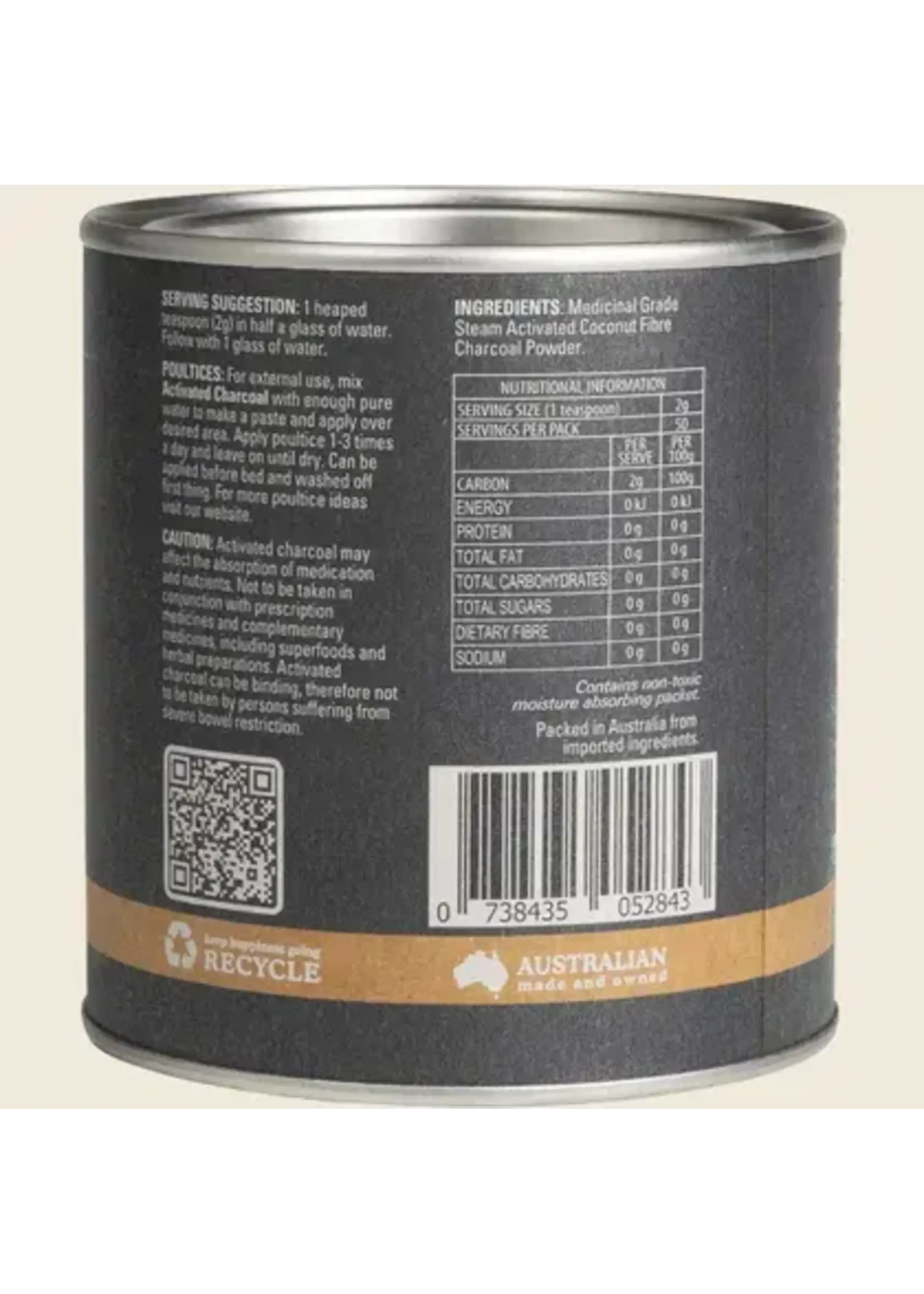 Unique Health Products Eden Activated Charcoal Powder 100g