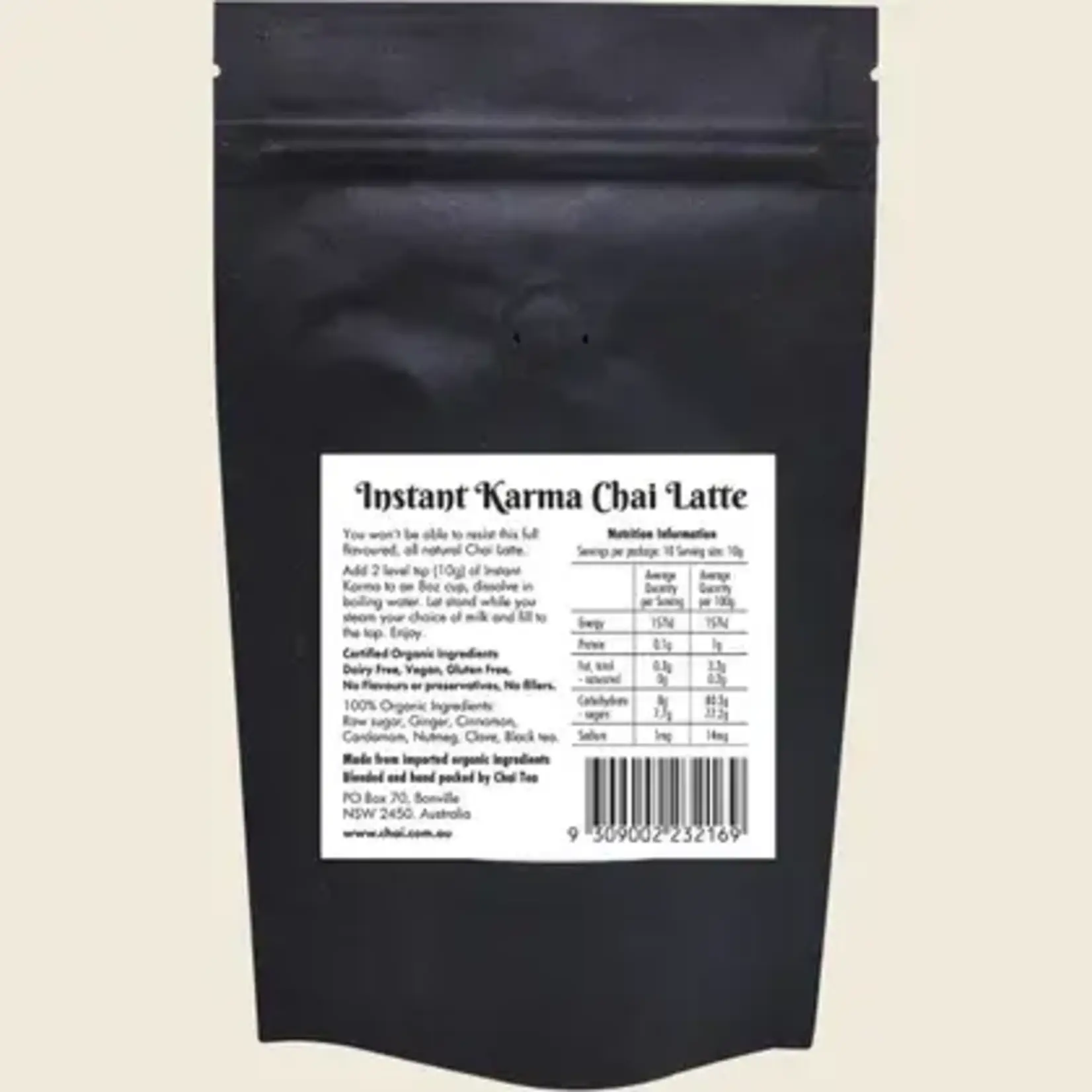 Chai Tea Chai Tea Instant Karma Organic Chai Latte 150g
