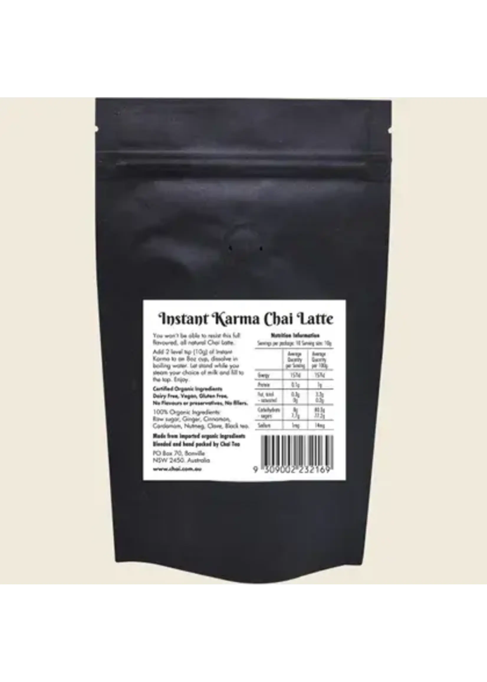 Chai Tea Chai Tea Instant Karma Organic Chai Latte 150g