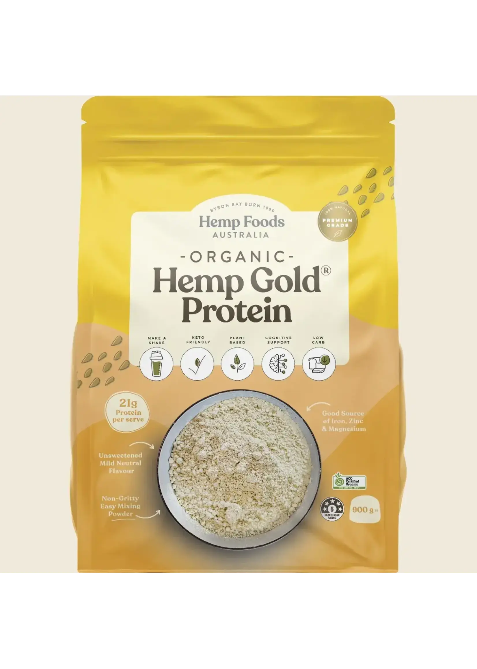 Hemp Foods Australia ( Essential Hemp) Hemp Foods Australia Hemp Gold Protein Organic 900g