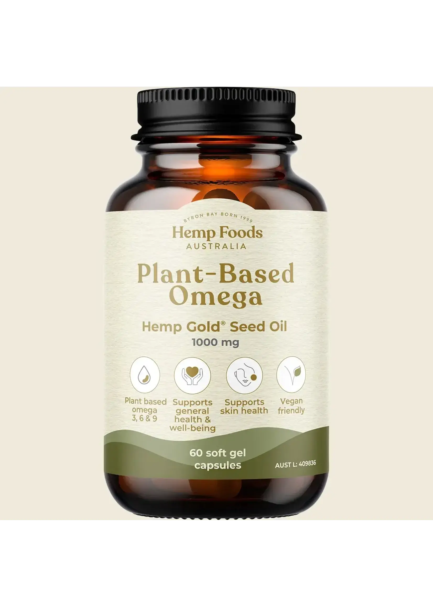 Hemp Foods Australia ( Essential Hemp) Hemp Foods Australia Plant-Based Omega with Hemp 60caps